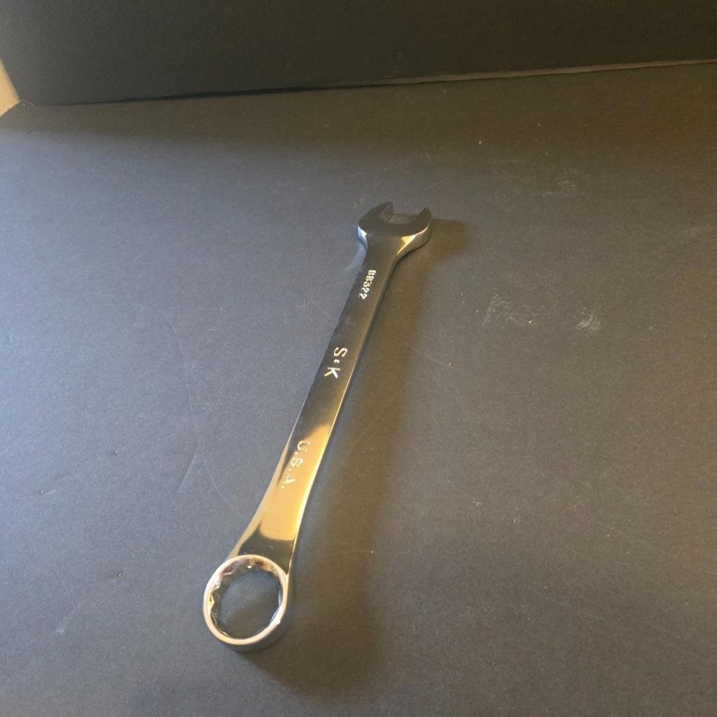 QUALITY S-K SK #88322 22MM METRIC COMBINATION POLISHED 12 POINT WRENCH