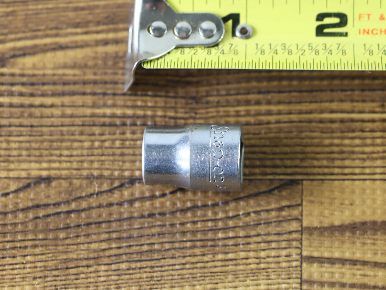 Snap-On 3/8″ Drive 12 Point SAE 3/8″ Flank Drive Shallow Socket F121 USA