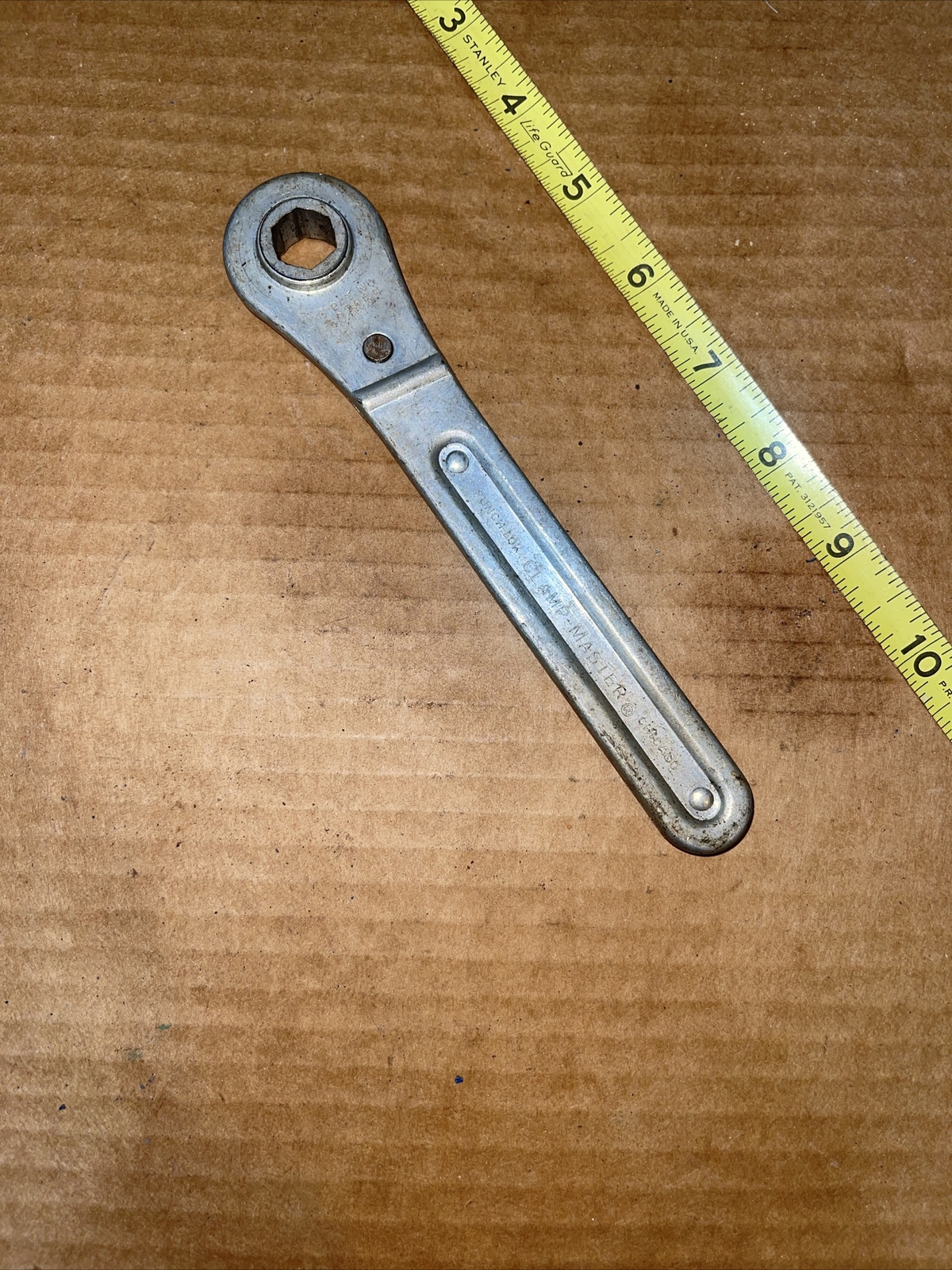 Clamp Master USA Punch Lok 6 Point Ratchet Vintage Wrench Only