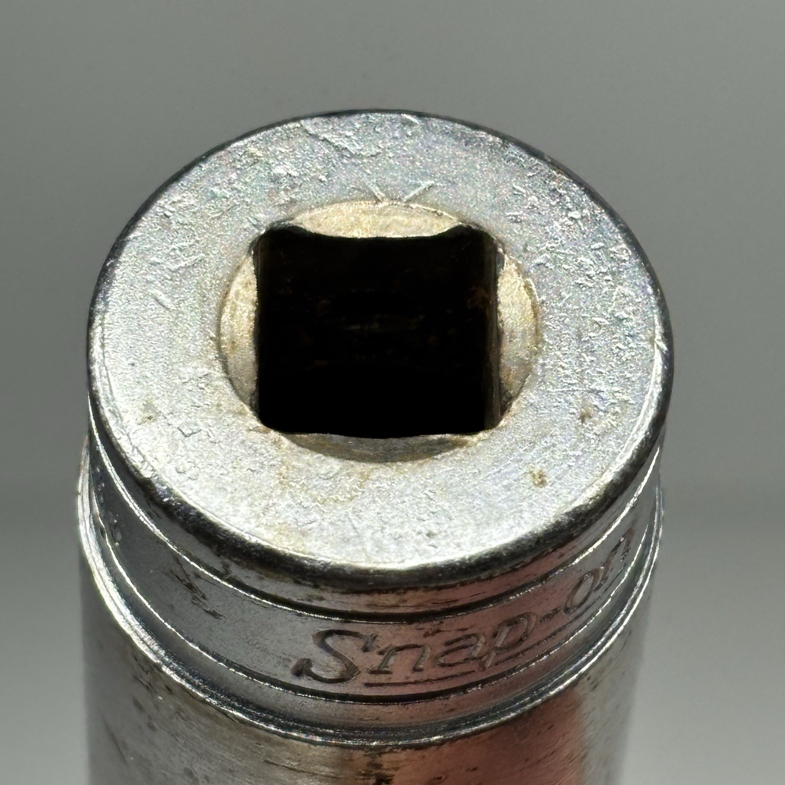 Snap On Tools SFS241 3/8 Dr 6Pt SAE 3/4 Flank Dr Deep Chrome Socket USA VTG