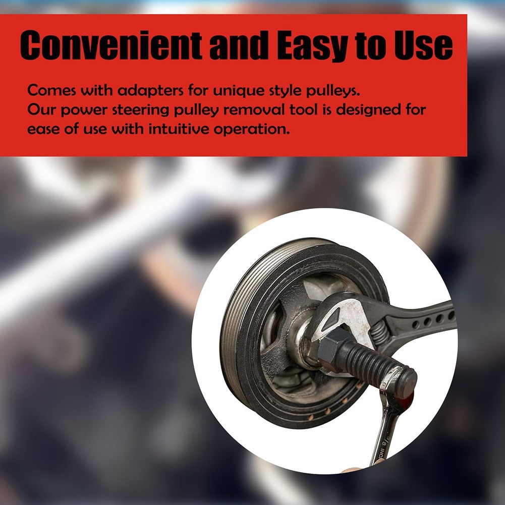 13 PCS Pulley Puller and Installer Power Steering Pump Remover Alternator Kit