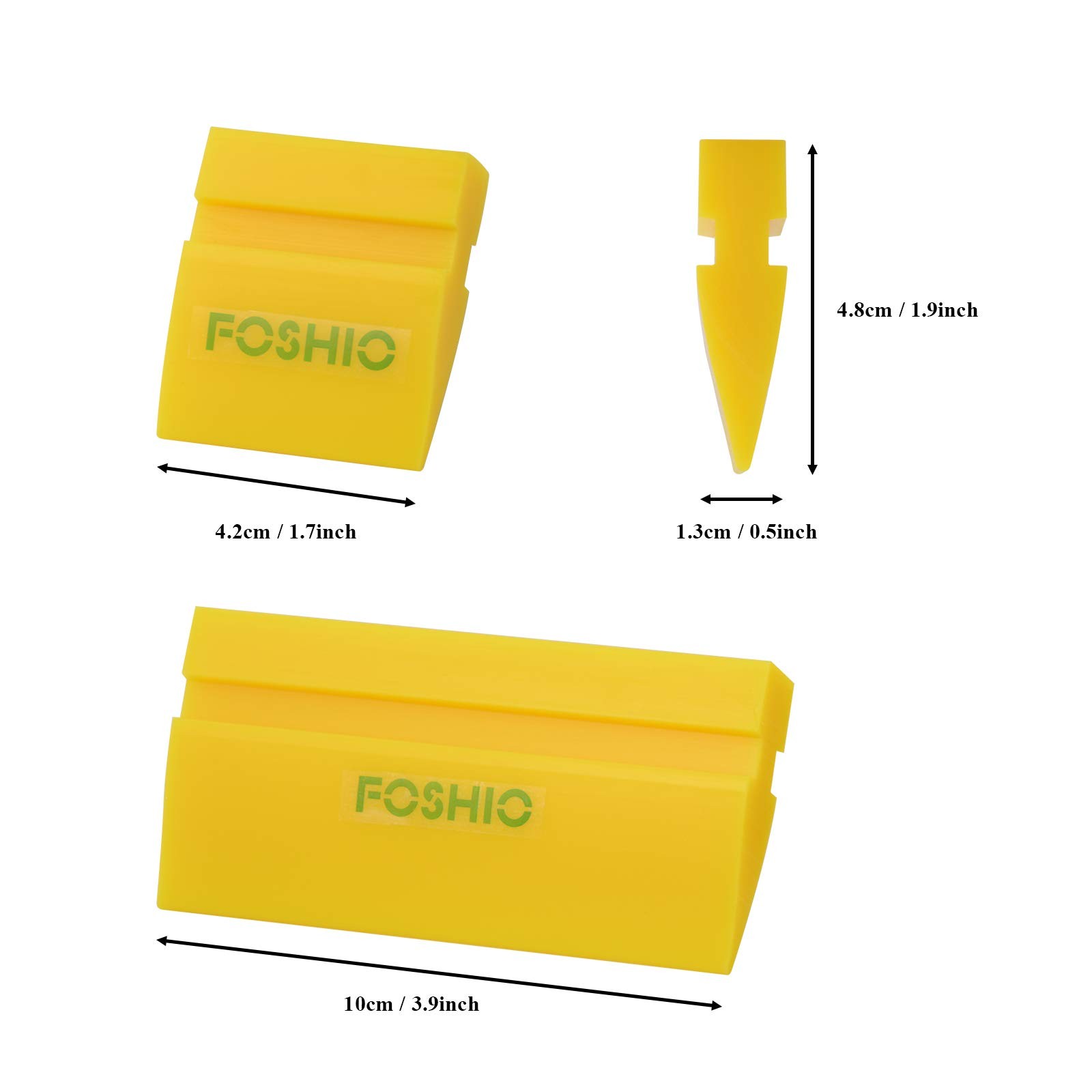 2 Piece Rubber Squeegee Silicone Squeegee Rubber Soft Squeegee Tool Set for Squeegee Ton…