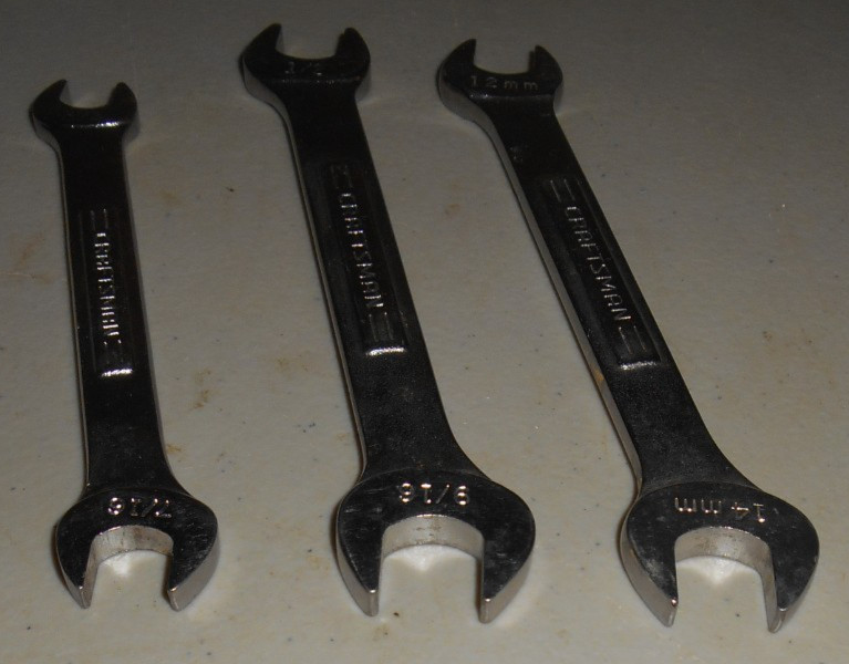Lot of 9 Craftsman Wrenches VA – V – VV Series All Forged In USA