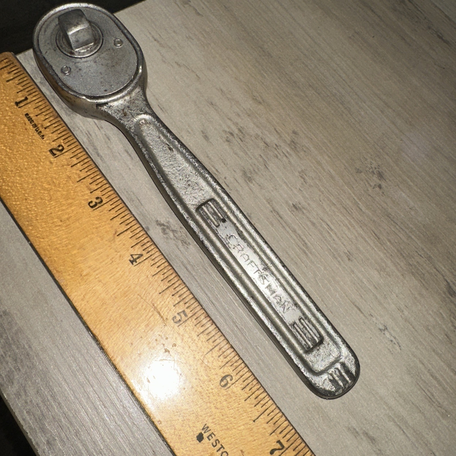 Early Craftsman 3/8” Ratchet Forged in U.S.A. 7” Long Rare Model!!