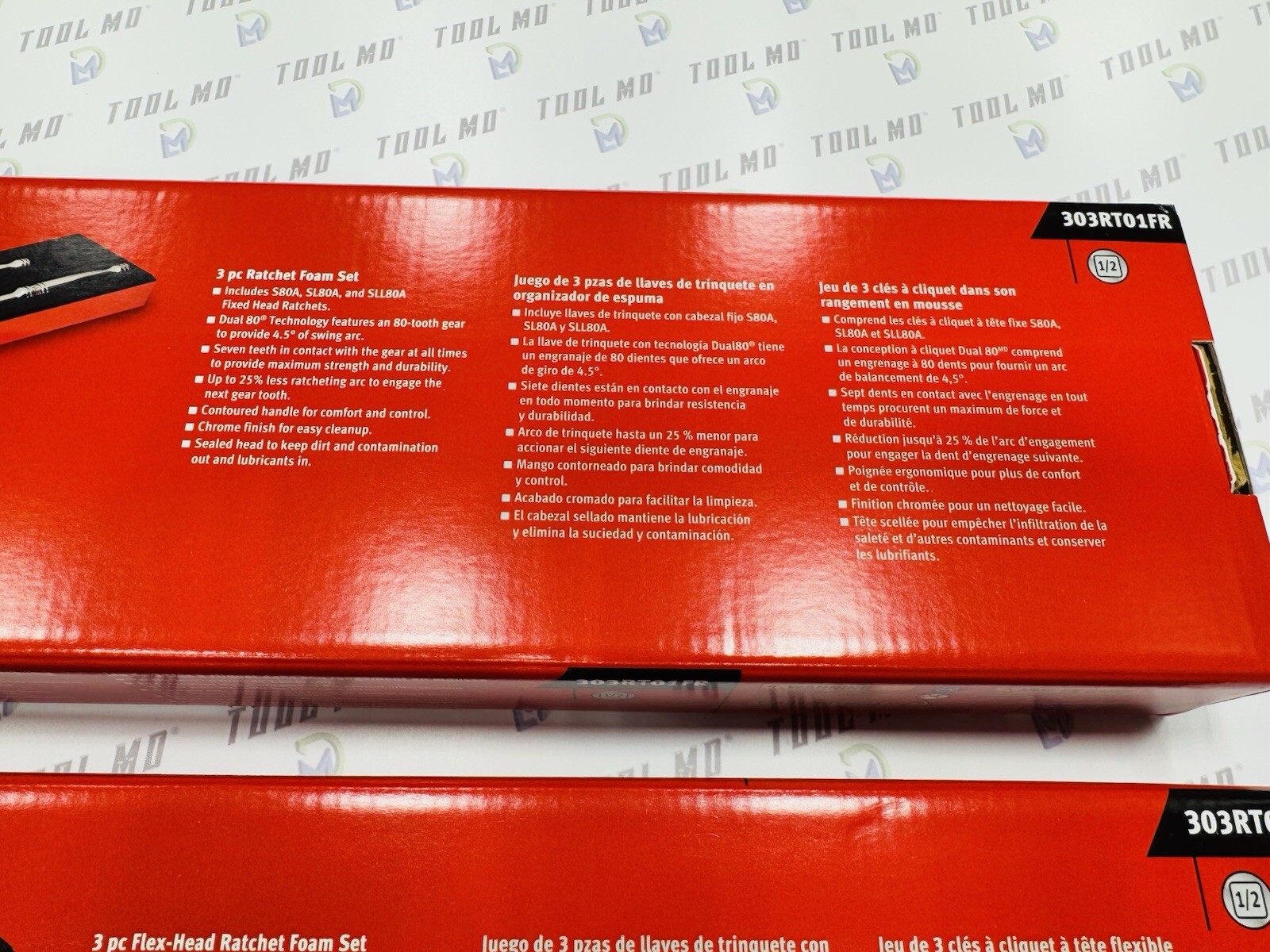 Snap-on Tools USA NEW 6-Piece 1/2″ Drive Flex & Fixed-Head Ratchet Foam Set