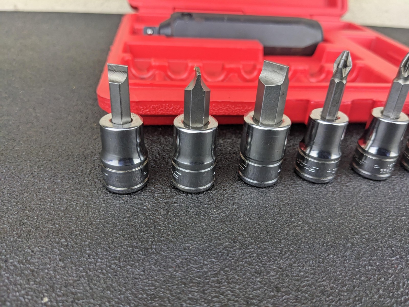 #bo117 Snap On Tools PIT208 EPIT208 3/8” Impact Driver Set 8 pcs with Case