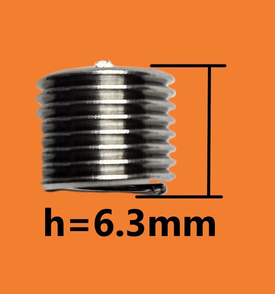 6×1.0 Helicoil Kit Metric SS304 (50pc), Thread Repair KIT, Helicoil Inserts Kit