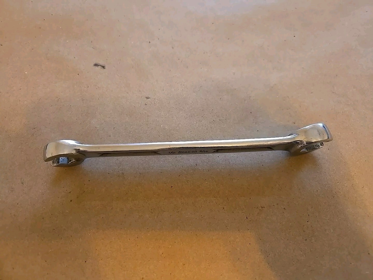 Snap On 1/2″-9/16″ Chrome Flare Nut End Wrench Read Ad RXV-1618-S