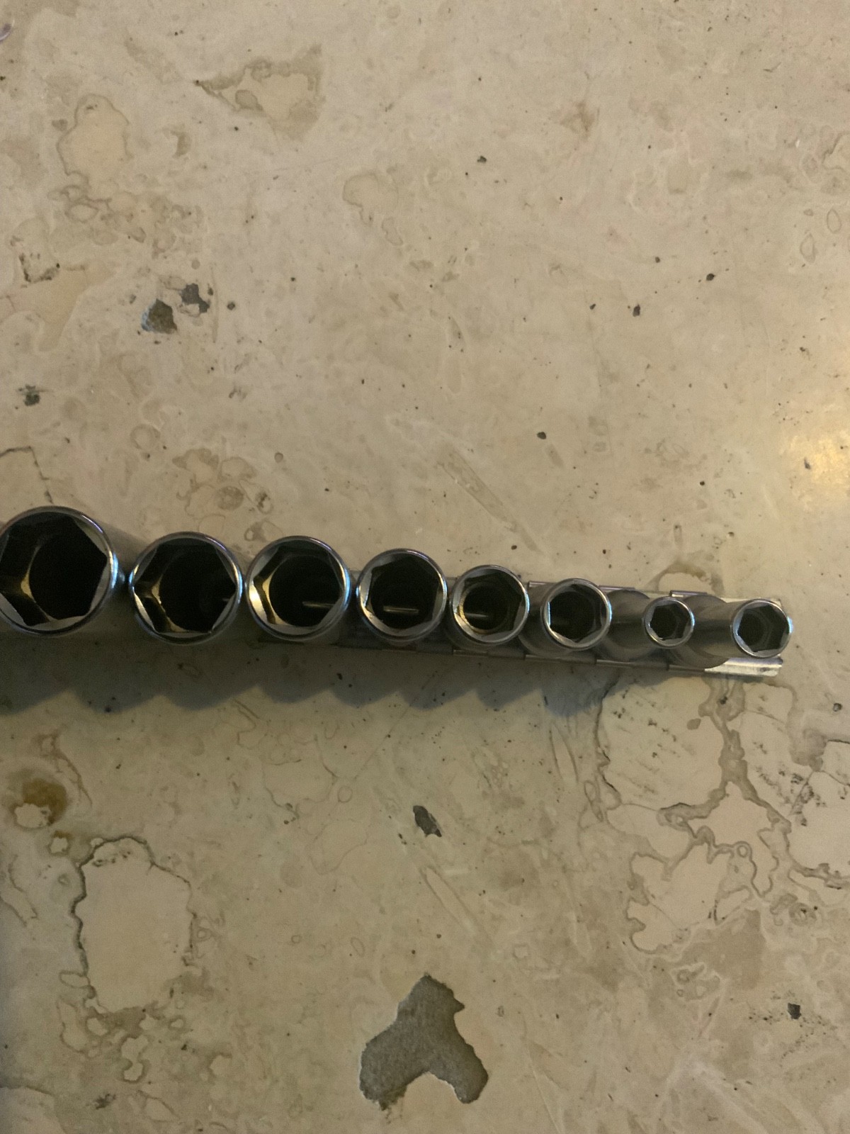 Snap On 11 Pc 3/8” Dr Deep Standard Socket Set 211SFSY