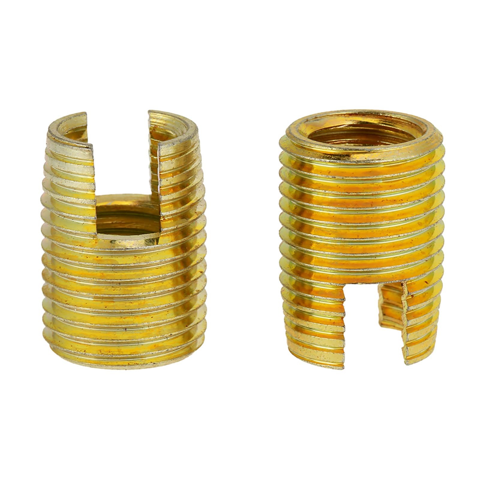 50PCS Self Threaded Inserts, Thread Repair Kit, Slotted Tapping, Metal