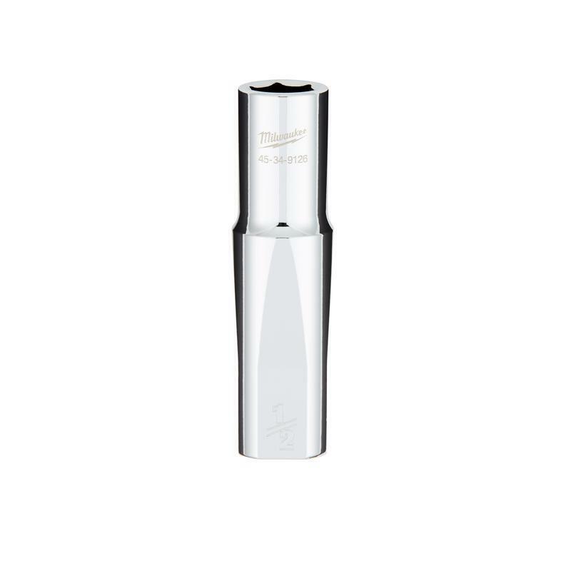 Milwaukee 1/2 in. X 1/2 in. drive SAE 6 Point Standard Deep Socket