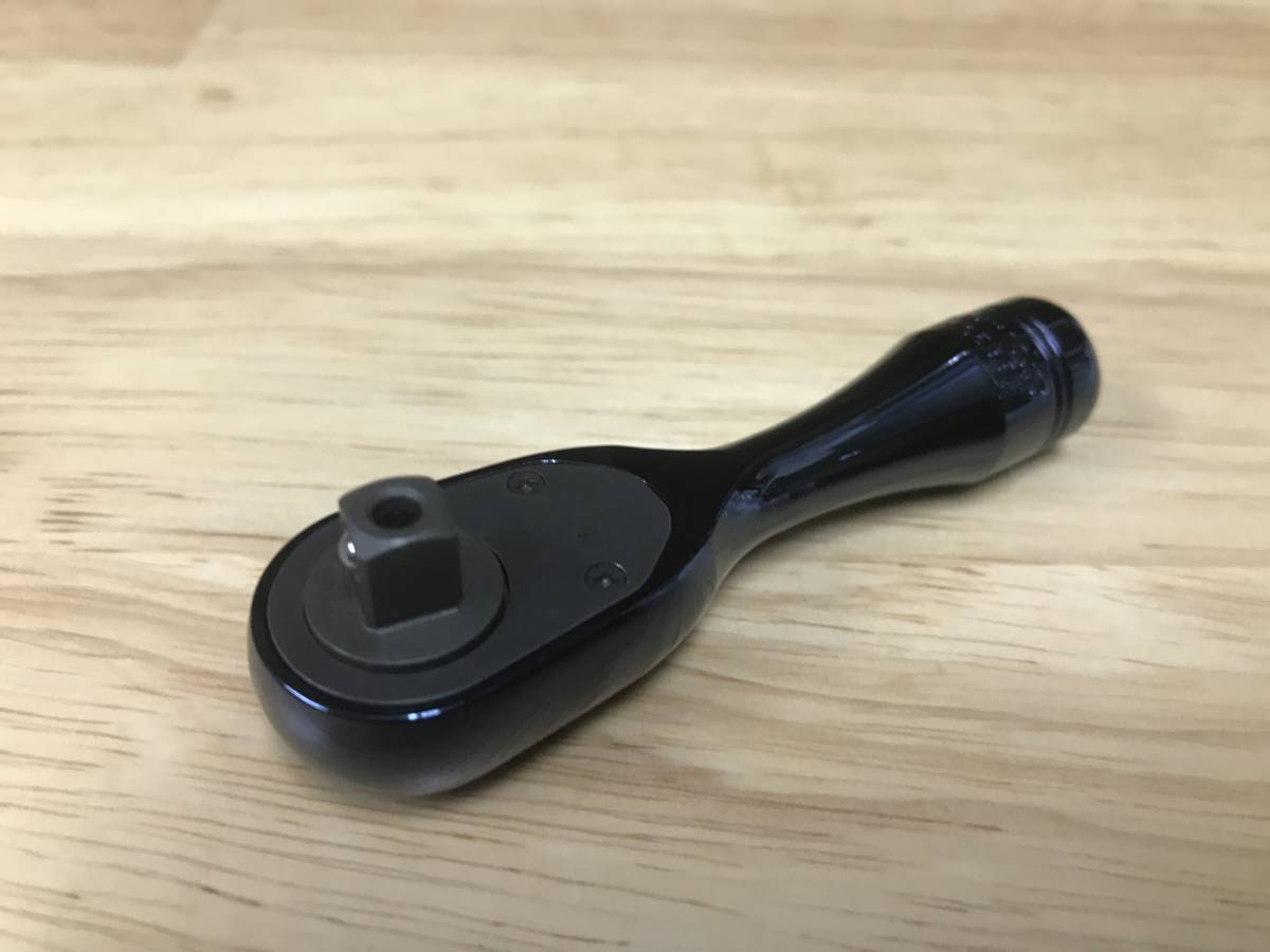 KTC Nepros NBR290SJB Short Ratchet Handle 6.3sq. Iron Navy Blue Limited Edition