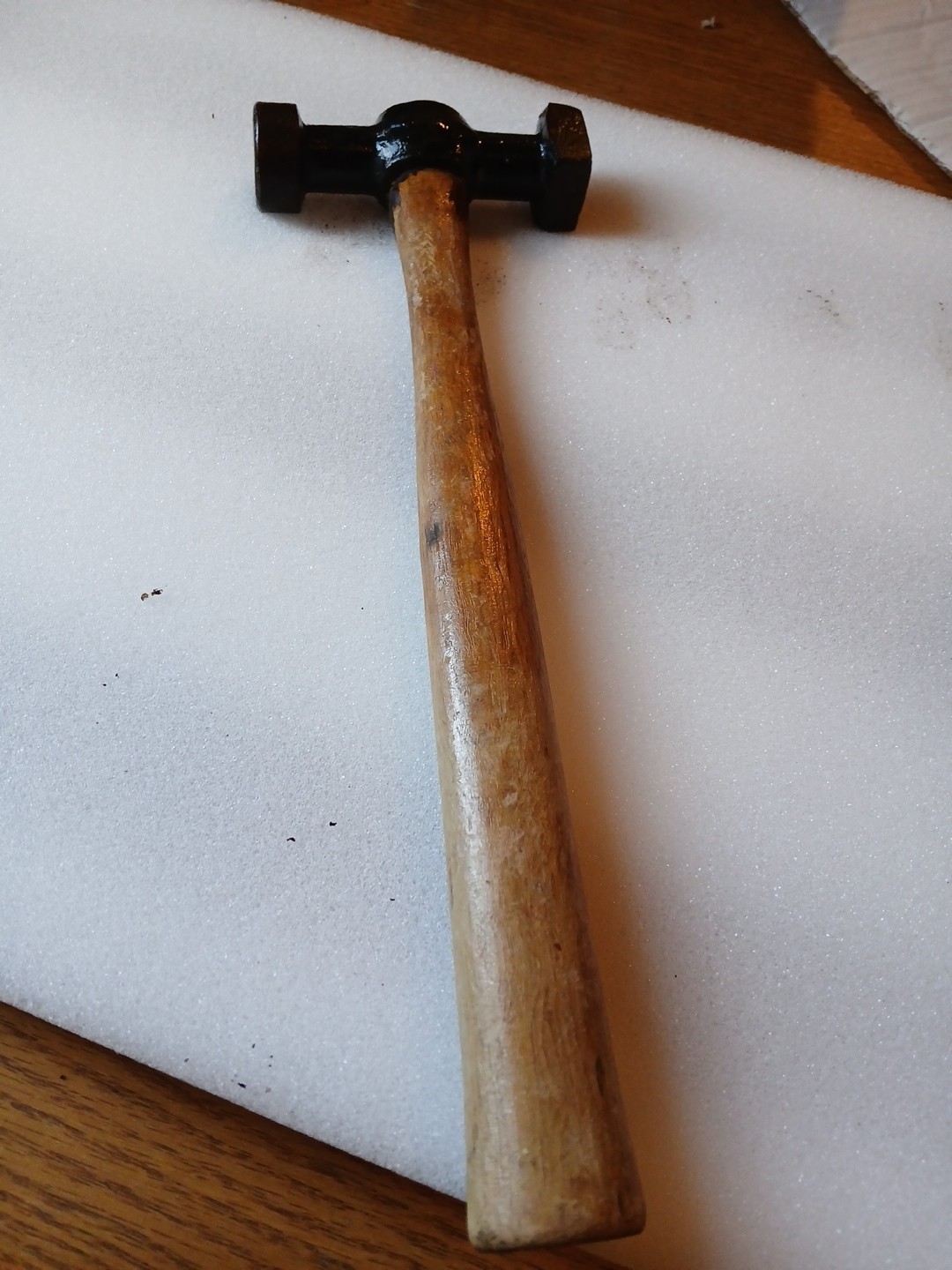 Vintage Automotive Body Repair Hammer Nice Shape. 11 3/4″ Wooden Handle