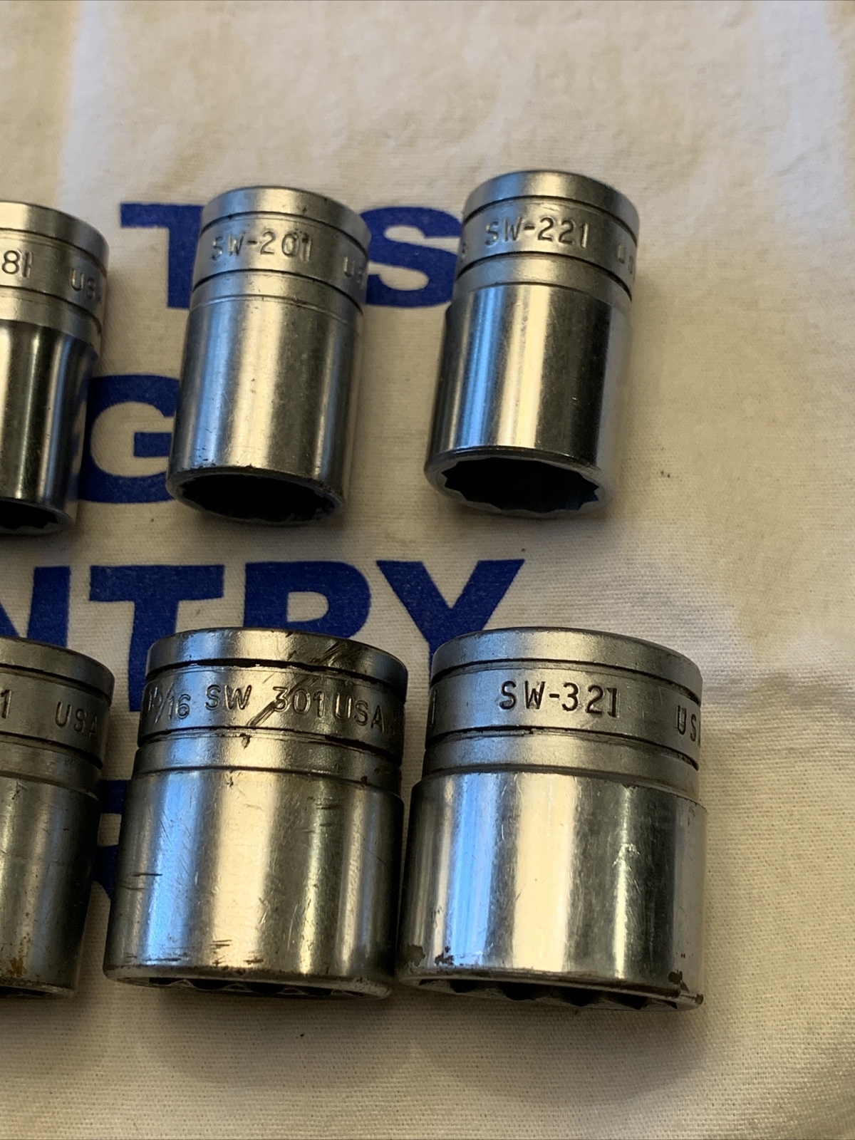 Snap-on 1/2″ Drive 10pc SAE 7/16″ to 1″ 12pt Shallow Socket Set SW Series