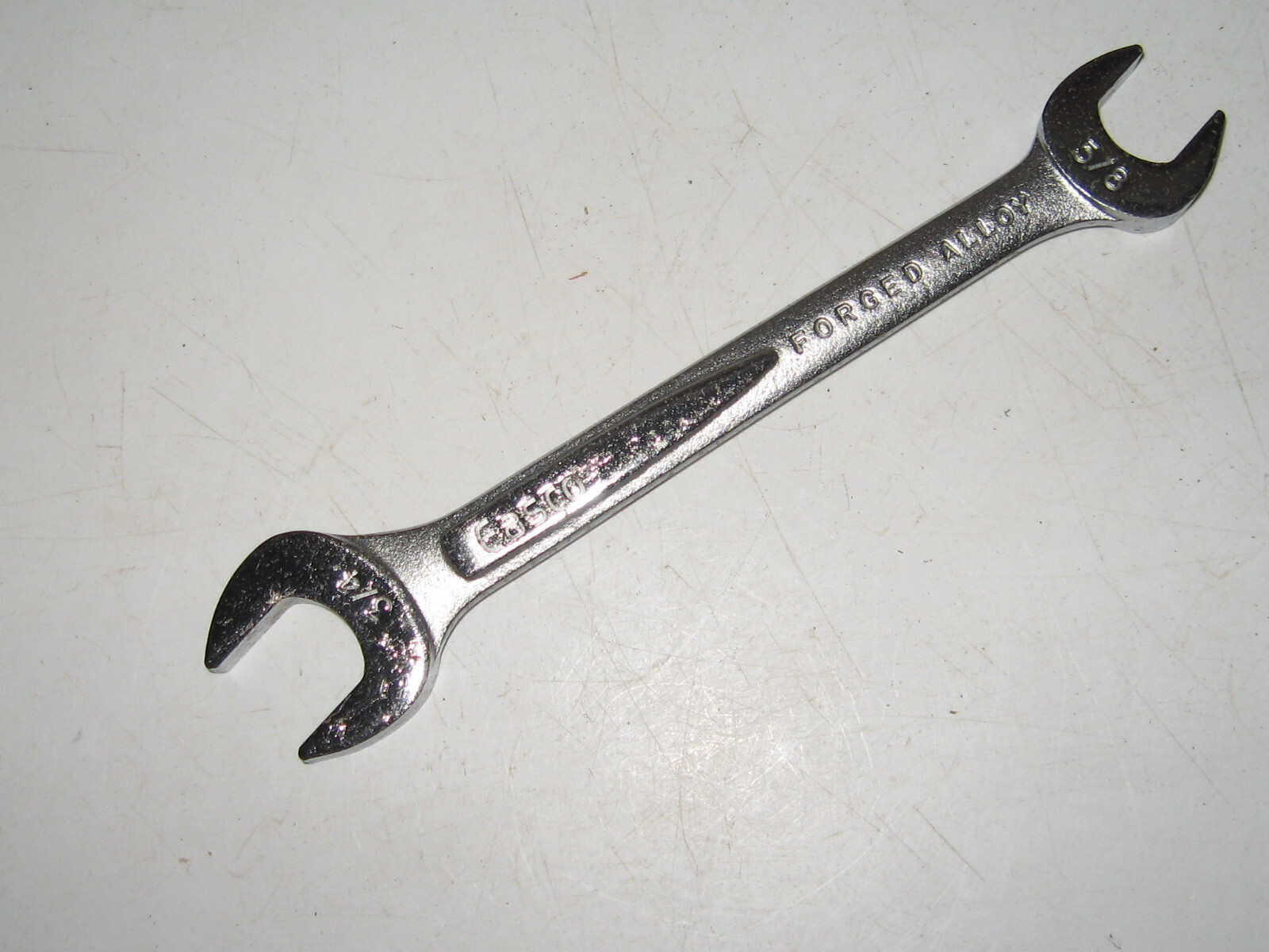 5/8″ X 3/4″ OPEN END WRENCH, SATIN FINISH, USA, EASCO # 61124