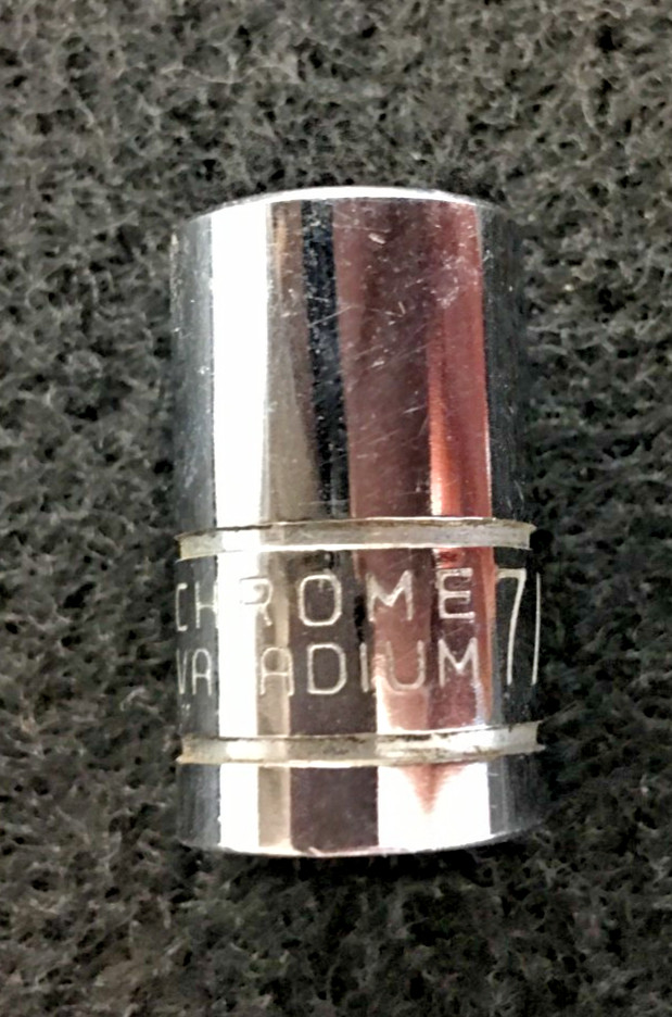 7/16”, 12 POINT, 3/8″ Drive Socket, Chrome Vanadium