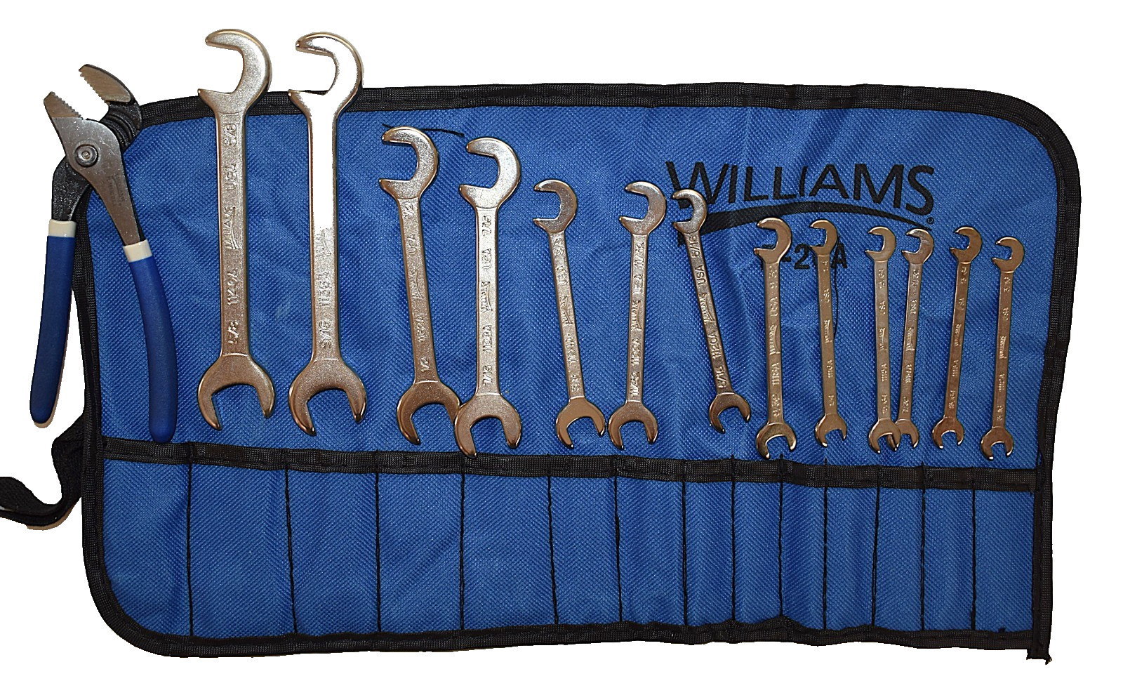 New Williams Ignition Open End Offset Wrench Set, Plier, 15 pc USA FREE SHIPPING
