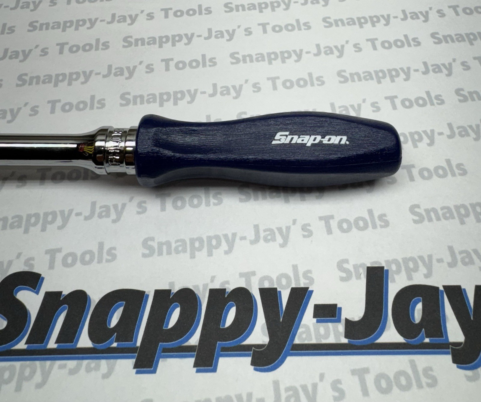 Snap-on Tools USA NEW 3/8″ Drive CLASSIC BLUE Hard Handle LONG Ratchet FHLD80