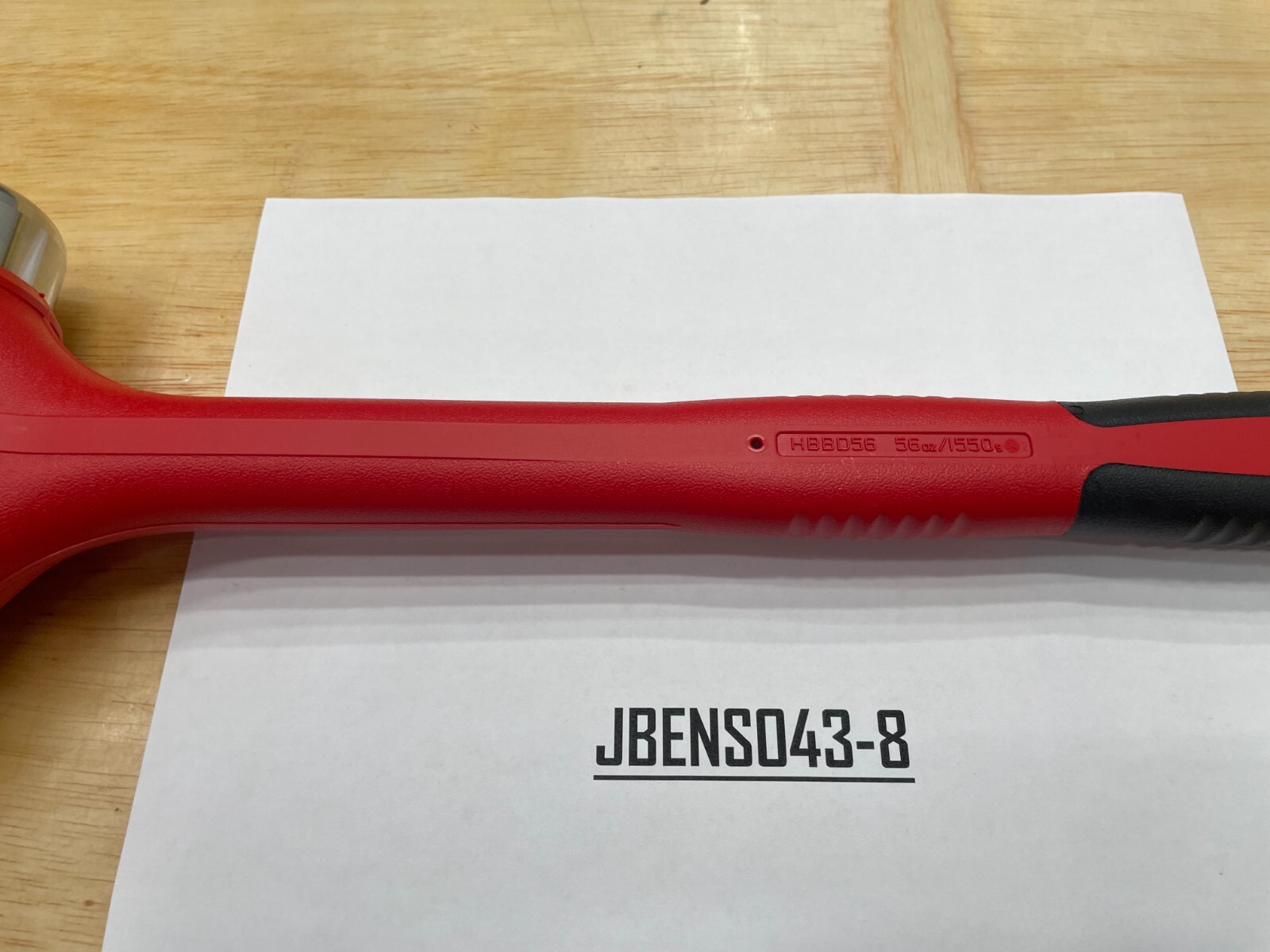 Snap-on Tools USA NEW RED 56oz/1550g Soft Grip Dead Blow Hammer HBBD56