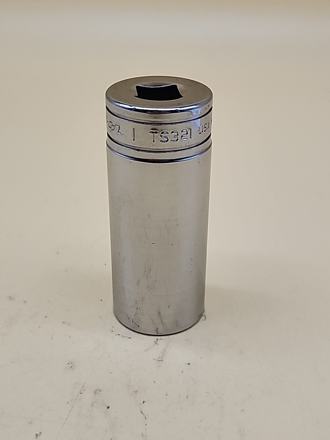 Snap-on Tools TS321 1/2” Drive 6 Pt SAE 1” Flank Drive Deep Socket USA