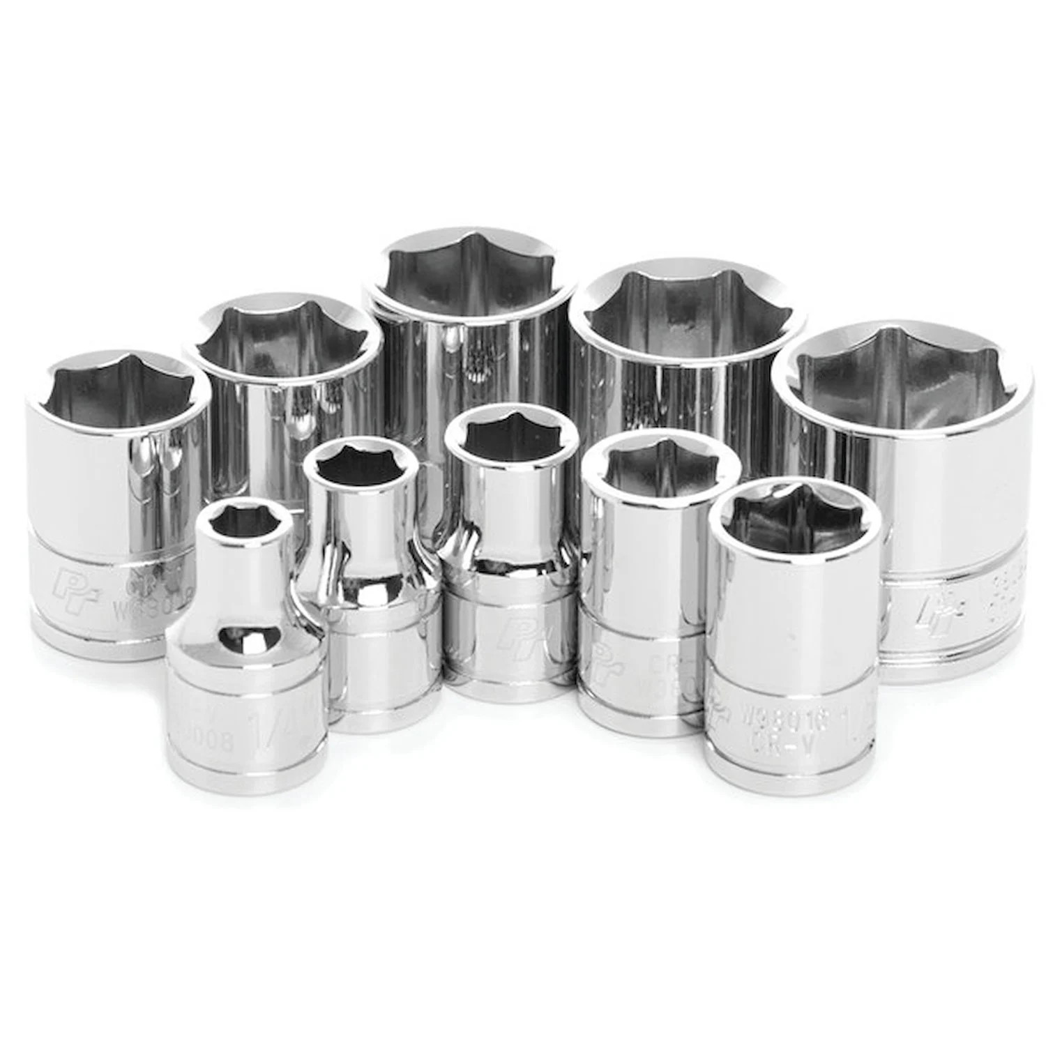 JEGS 3/8 in. Drive SAE Socket Set [10-Piece, 6-Point]