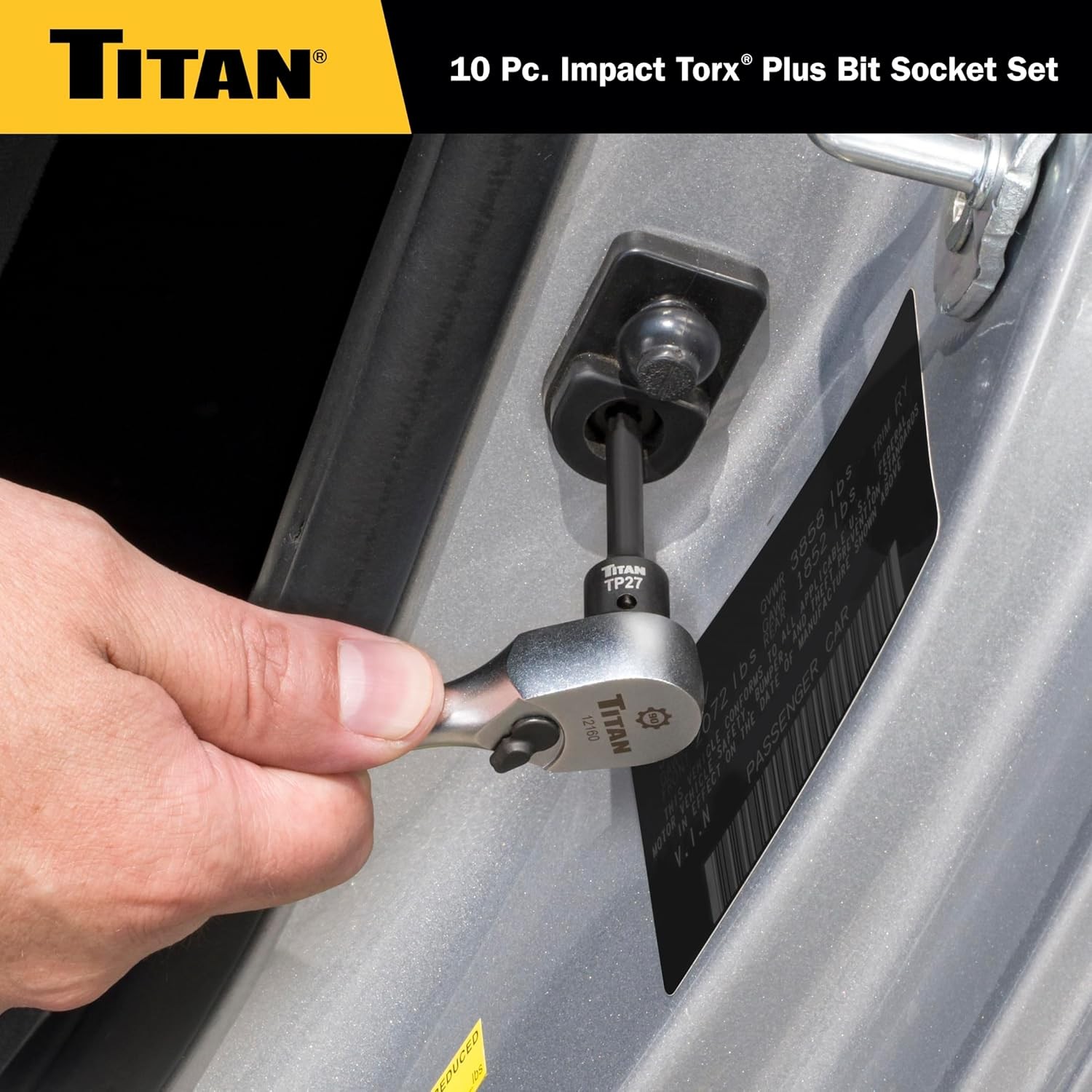 Titan Tools 10-Piece Impact Torx Plus Bit Socket Set (49008)
