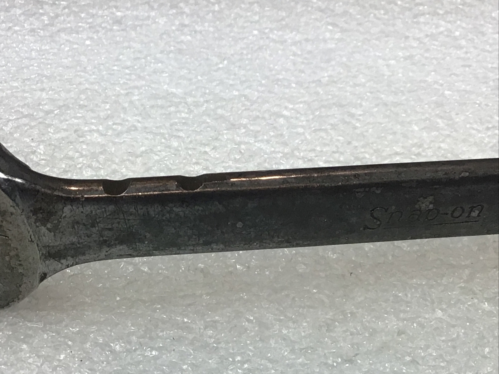 SNAP ON#OEX180A – 9/16”, SAE, Short, Off Set, Combo. Wrench 12 Pt., Vintage-USA-
