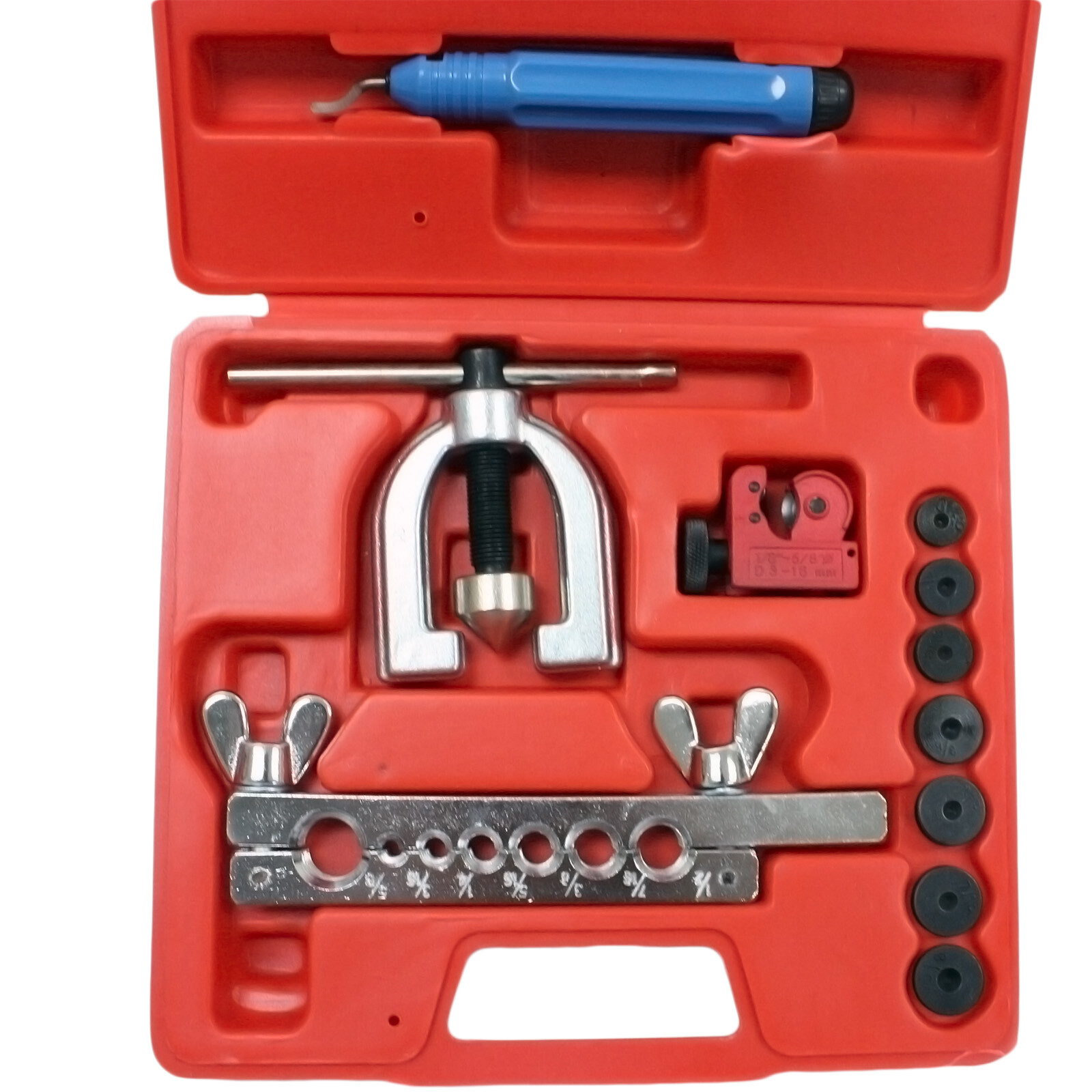 SAE Double Single Flaring Tool Kit Brake Line & Brass Tubing Tool 45 Degrees