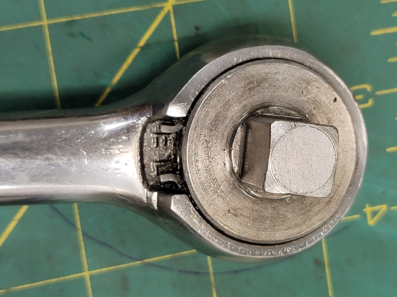 Vintage S-K Tools 42470 1/2″, 10.25″L Reversible Chrome Ratchet Made USA