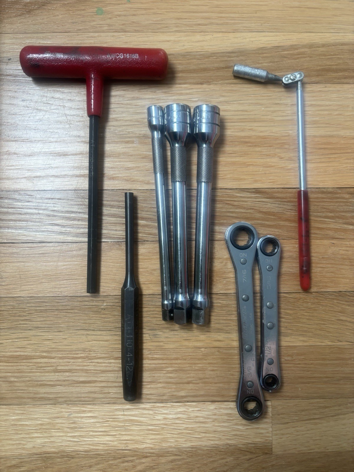 Lot of 8 Snap-on and Blue-Point hand tools