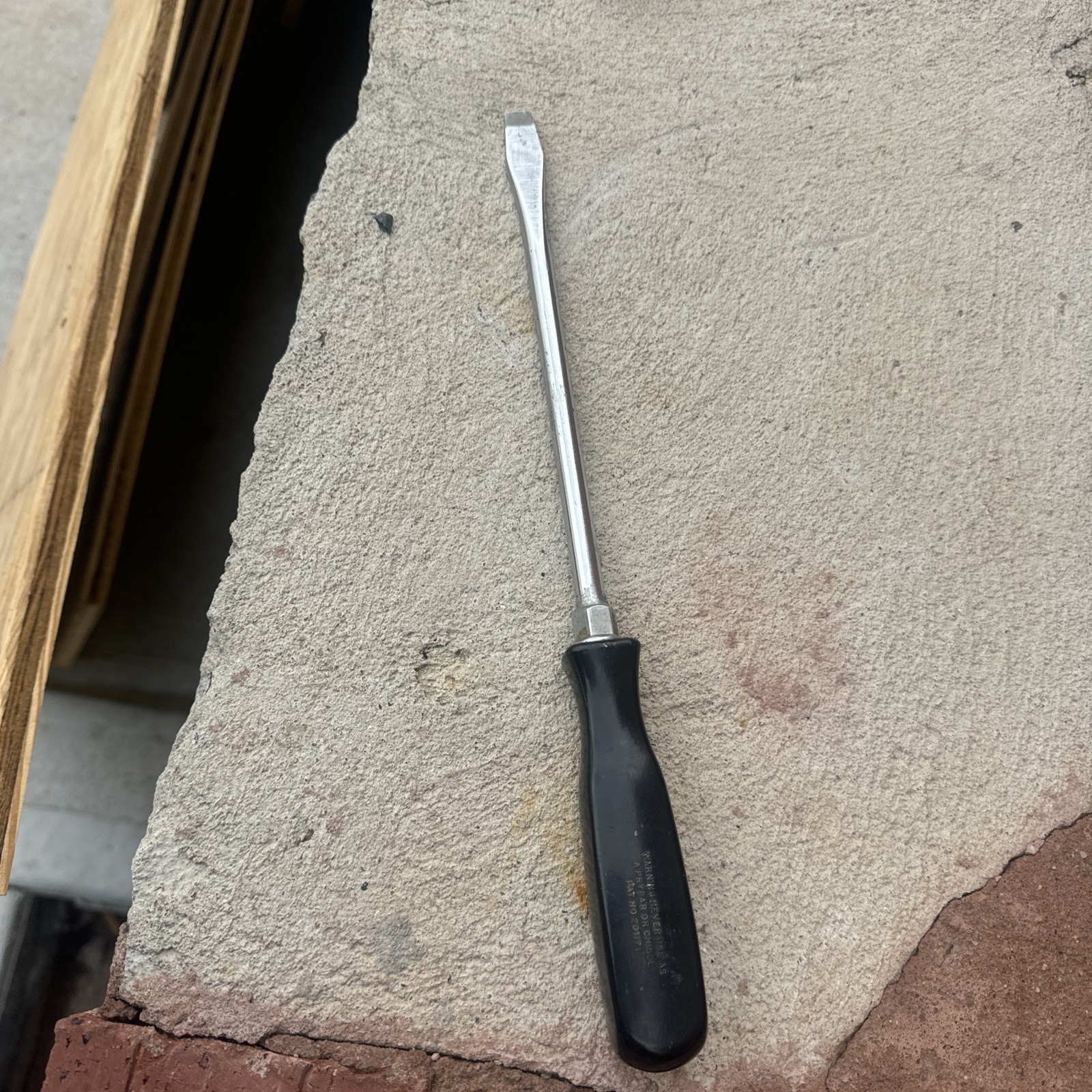 Snap On Tools SDD6 Flat Tip Screwdriver Hard-Handle Black USA