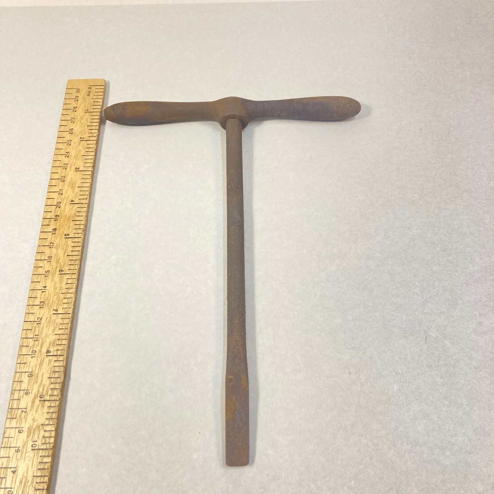 Antique T Handle Screwdriver Flat Slotted