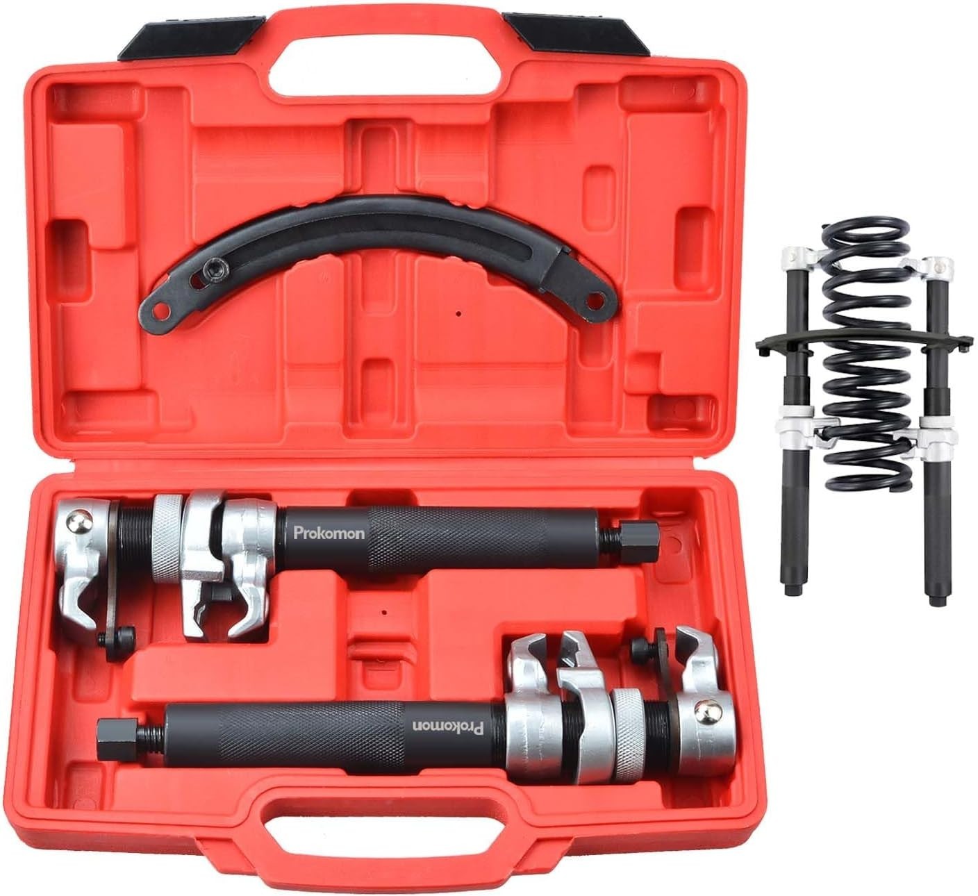 Durable Coil Spring Compressor Tool with Locking Mechanisms – 2645 lbs Capacity