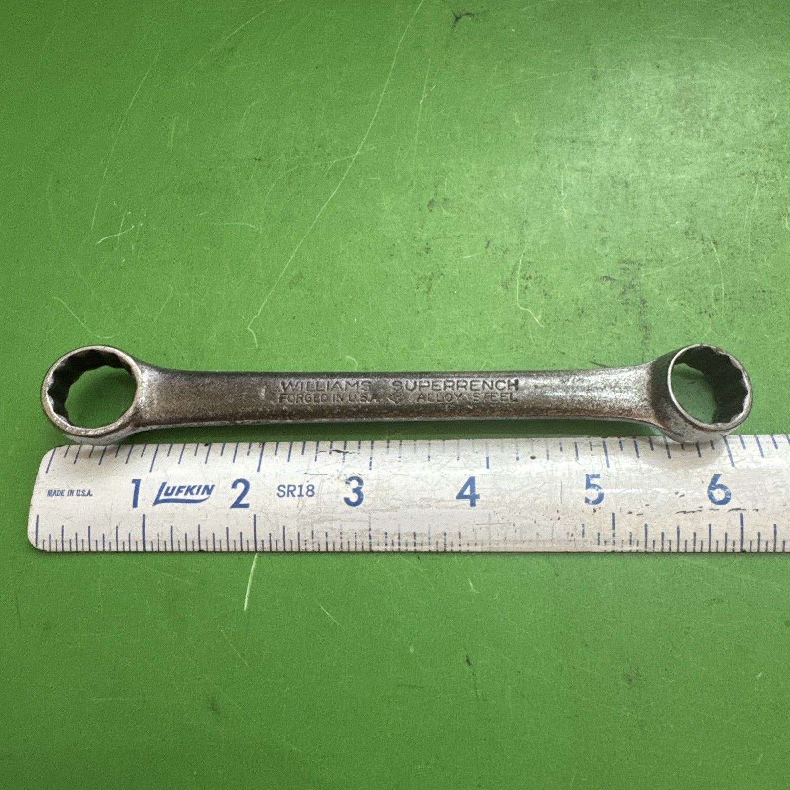 Williams Tools USA SUPERRENCH Box End Wrench SAE Sizes 5/8″ x 9/16″ Model 6727