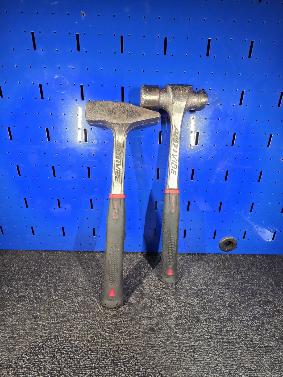 MAC BH32AV 32oz Ball Peen and SH2AV 2lb Blacksmith Hammers Antivibe Soft Grip