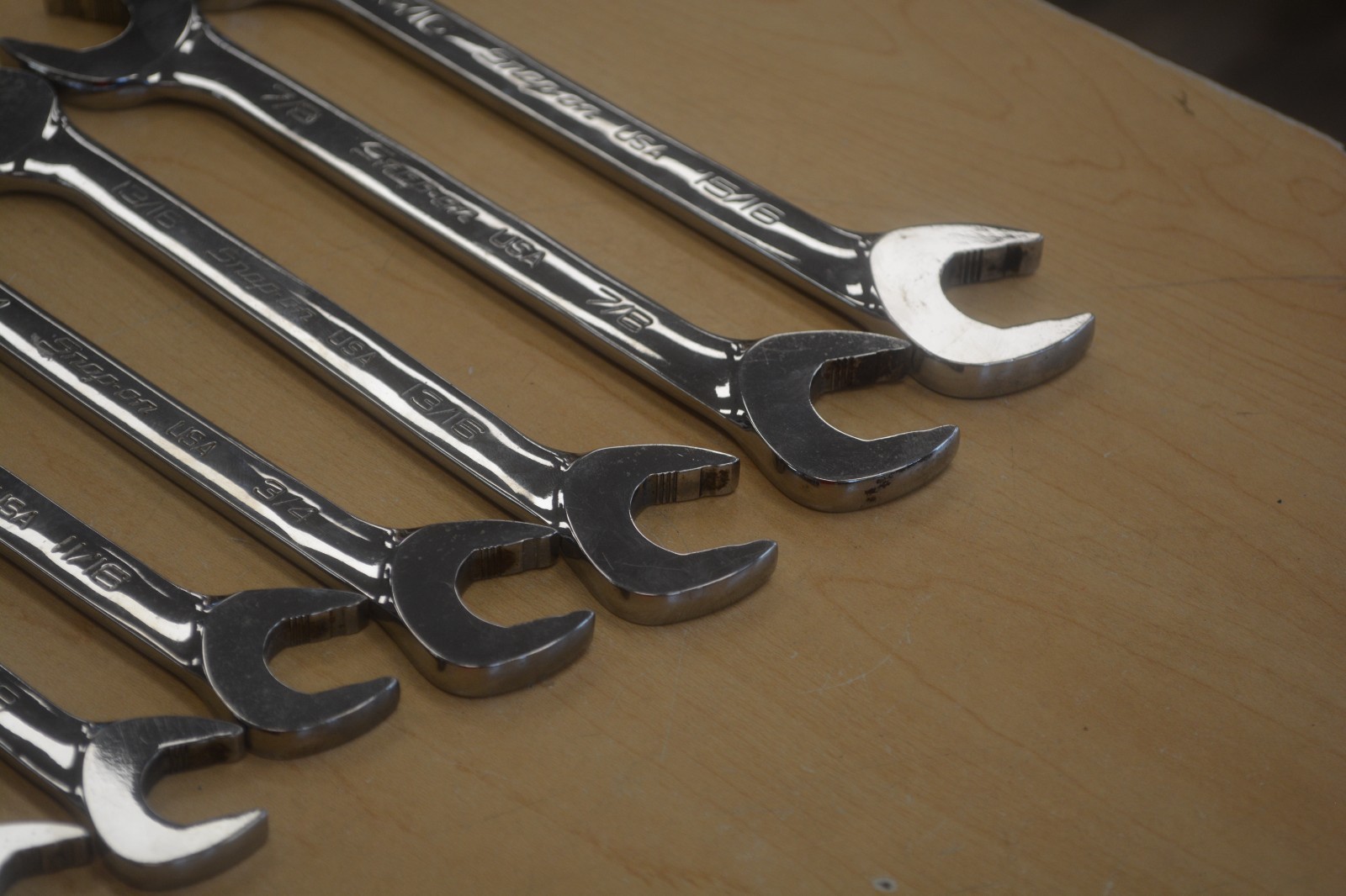Snap On SVS807A 3/8»-15/16» 10pc Flank Drive Plus Wrench Set *Pre-owned*