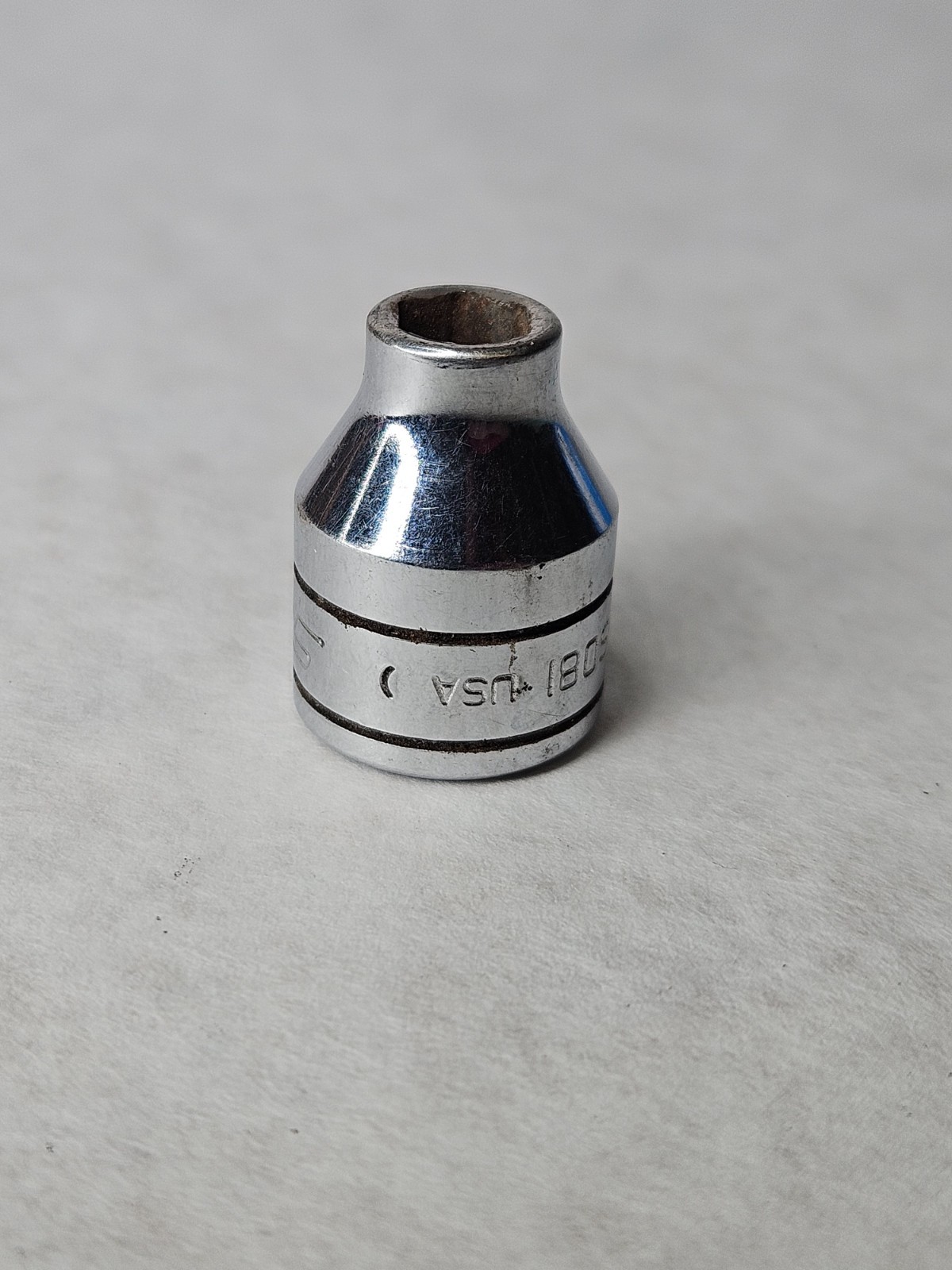 Snap-On FS081 3/8″ Drive 1/4″ Shallow 6pt SAE Flank Drive Shallow Socket