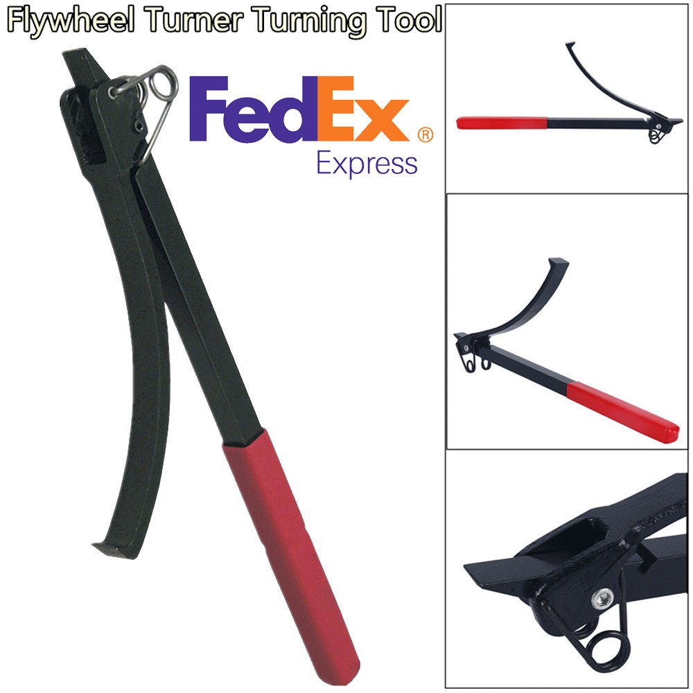 Flywheel Turner Turning Tool Wrench Clamp Flex Plate Holder for Most Vehicles US