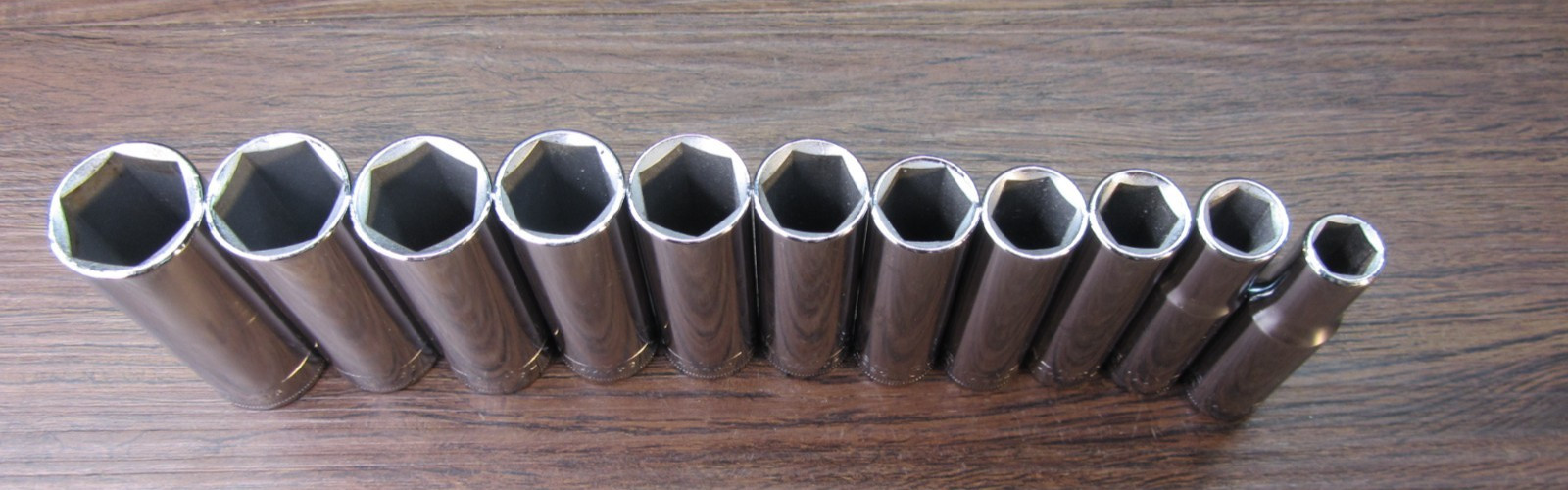 NOS Craftsman USA 11pc Metric 9mm-19mm Deep Socket Set – 3/8″ Drive – 6 Point