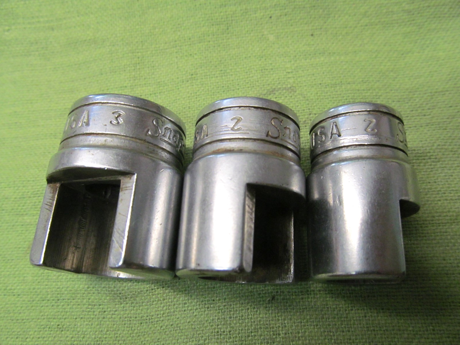 Set of 3 Snap-on Weatherhead Sockets – 3/8″dr. – pn’s FD-10, FD-8, FD-6 – USA