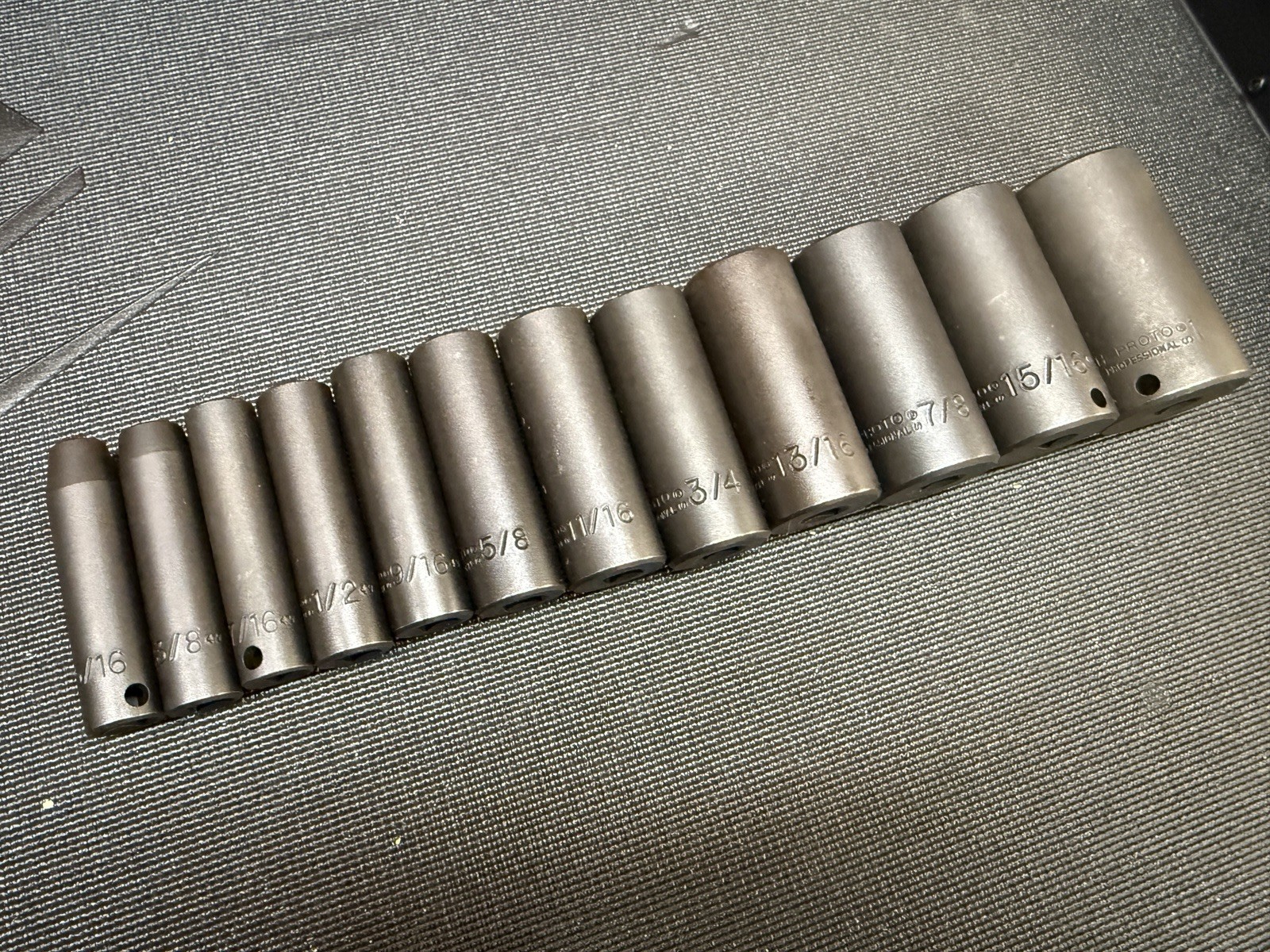 Proto 3/8 Drive Deep Well Impact Socket Set 12pc