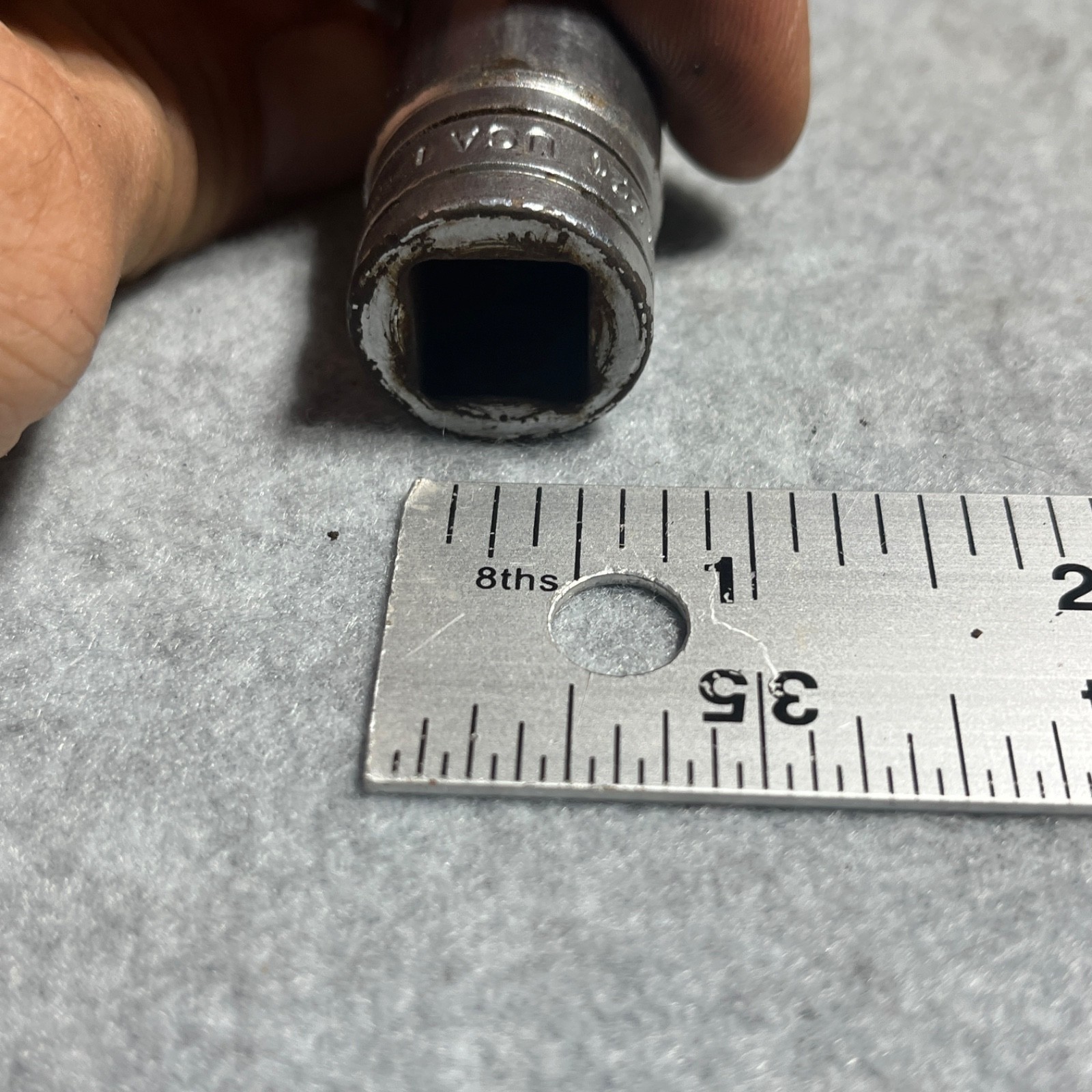 Snap-On 11/16” TS 221, 6 Point 1/2″ Drive Deep Socket USA