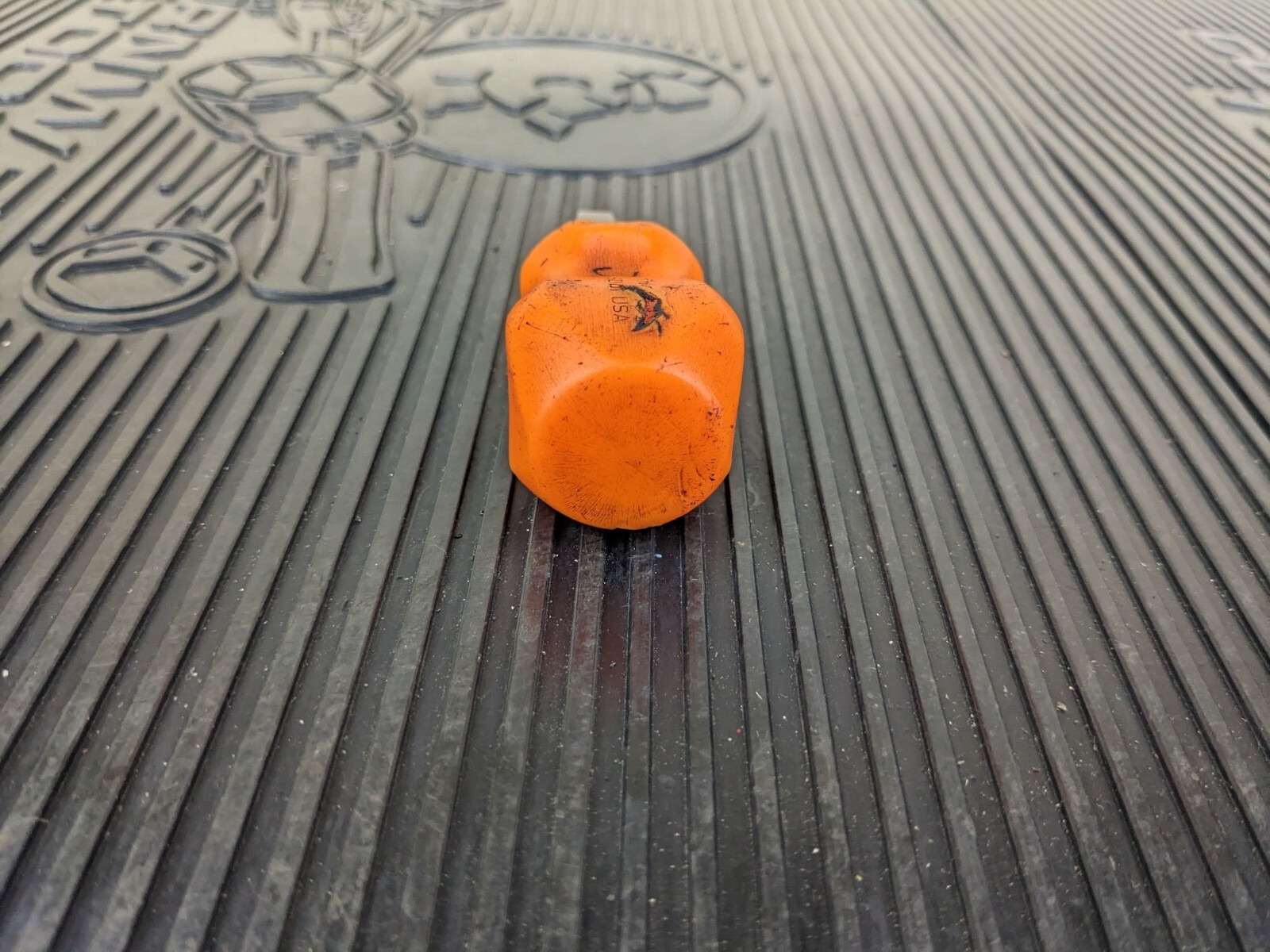 #bd910 Snap On SDD1 Stubby Screwdriver Flat Tip-Orange Hard Handle