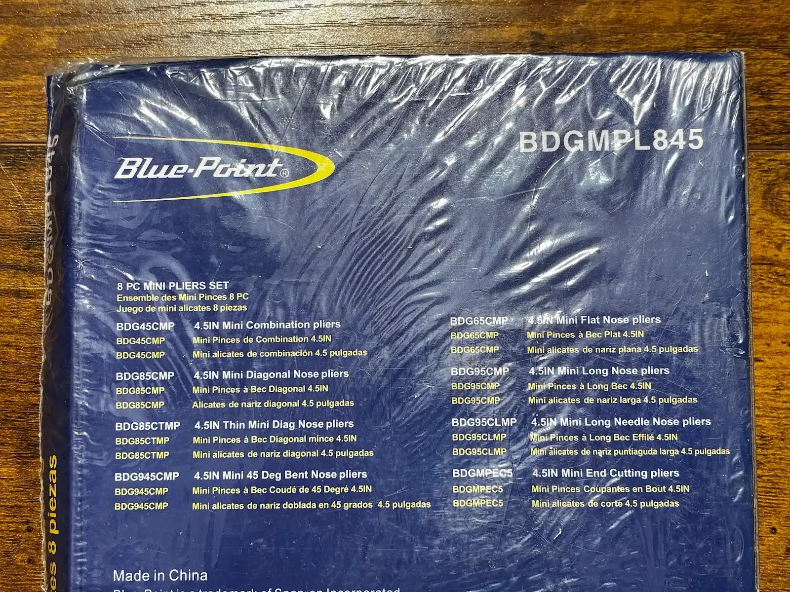 Snap-on Blue-Point Tools NEW 8pc Mini Pliers And Cutters Set BDGMPL845 Sealed