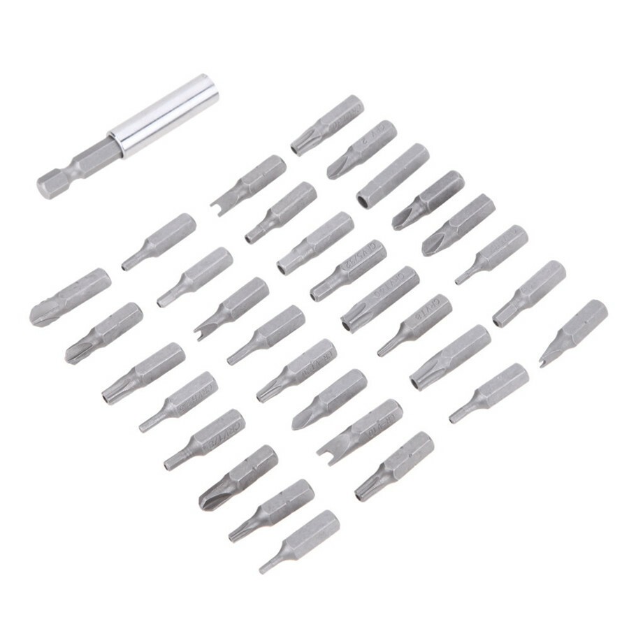 33x Spanner Security Head Screwdriver 2.5″ Magnetic Bit Holder Hand Repair Tool