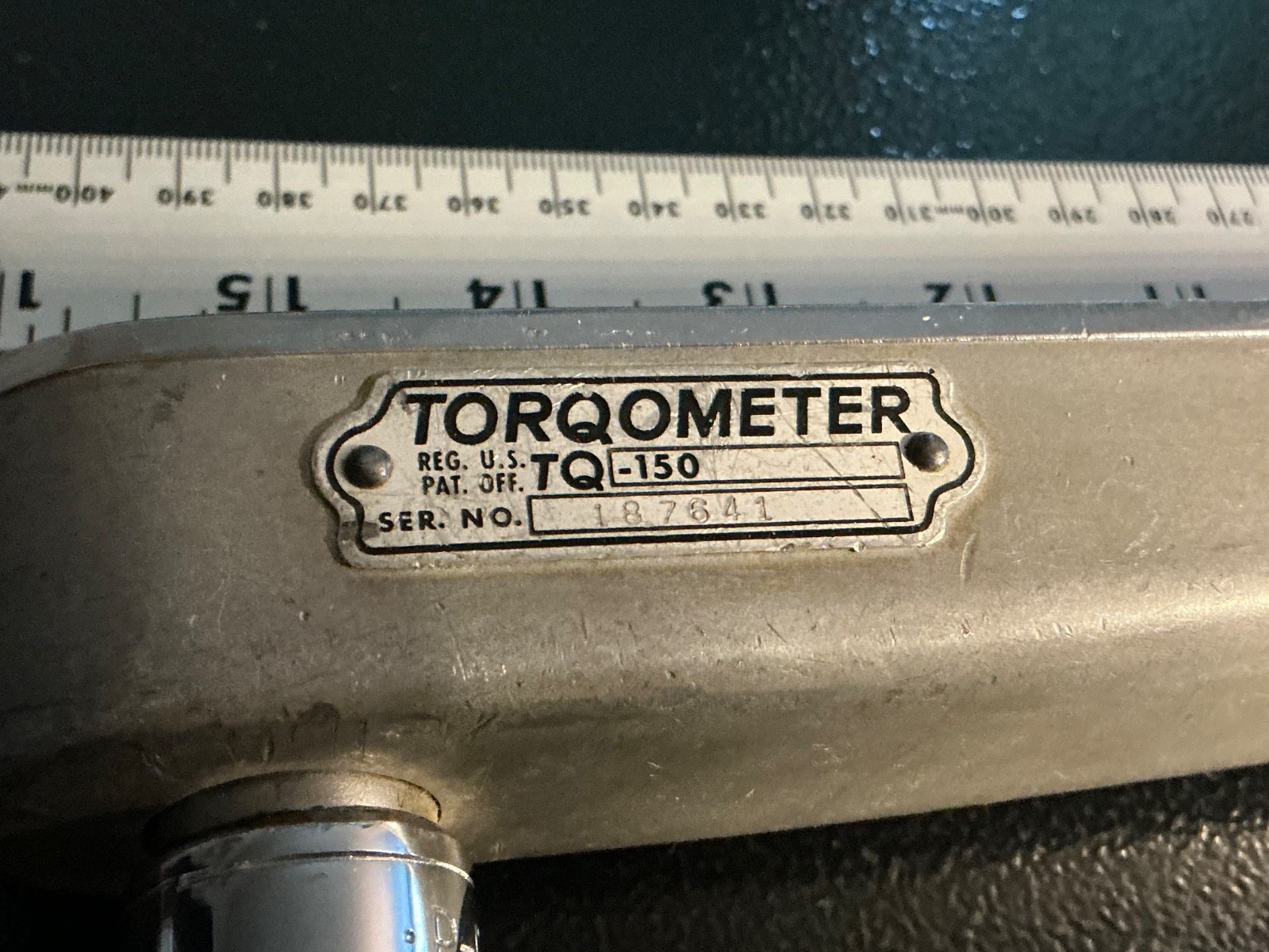 Snap-On Tools TQ-150 Torqometer, 1/2” dr, foot pounds Torque Wrench 150 ft lbs
