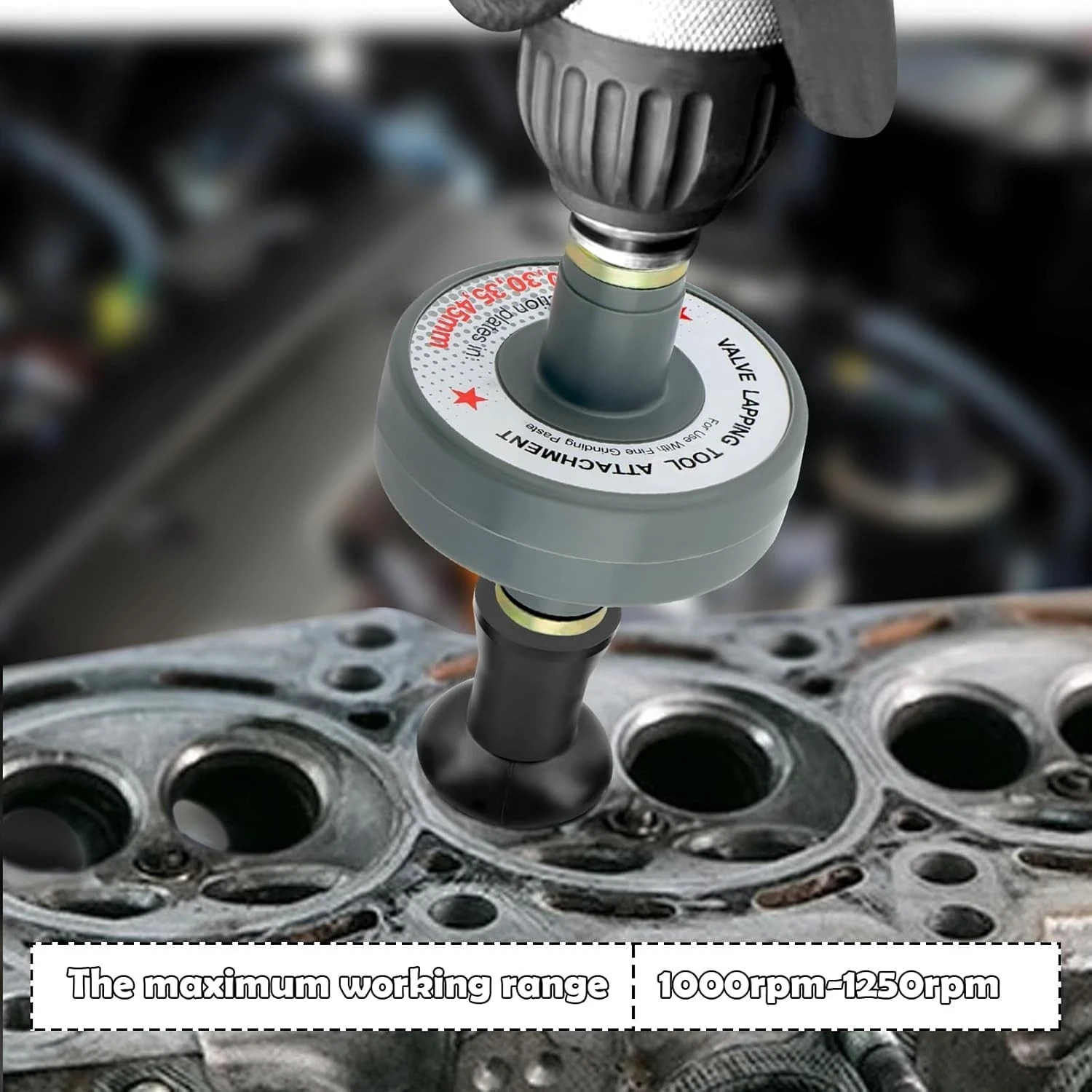 Valve Lapping Tool Kit with 5 Suction Cup Adapters,Durable Kit…