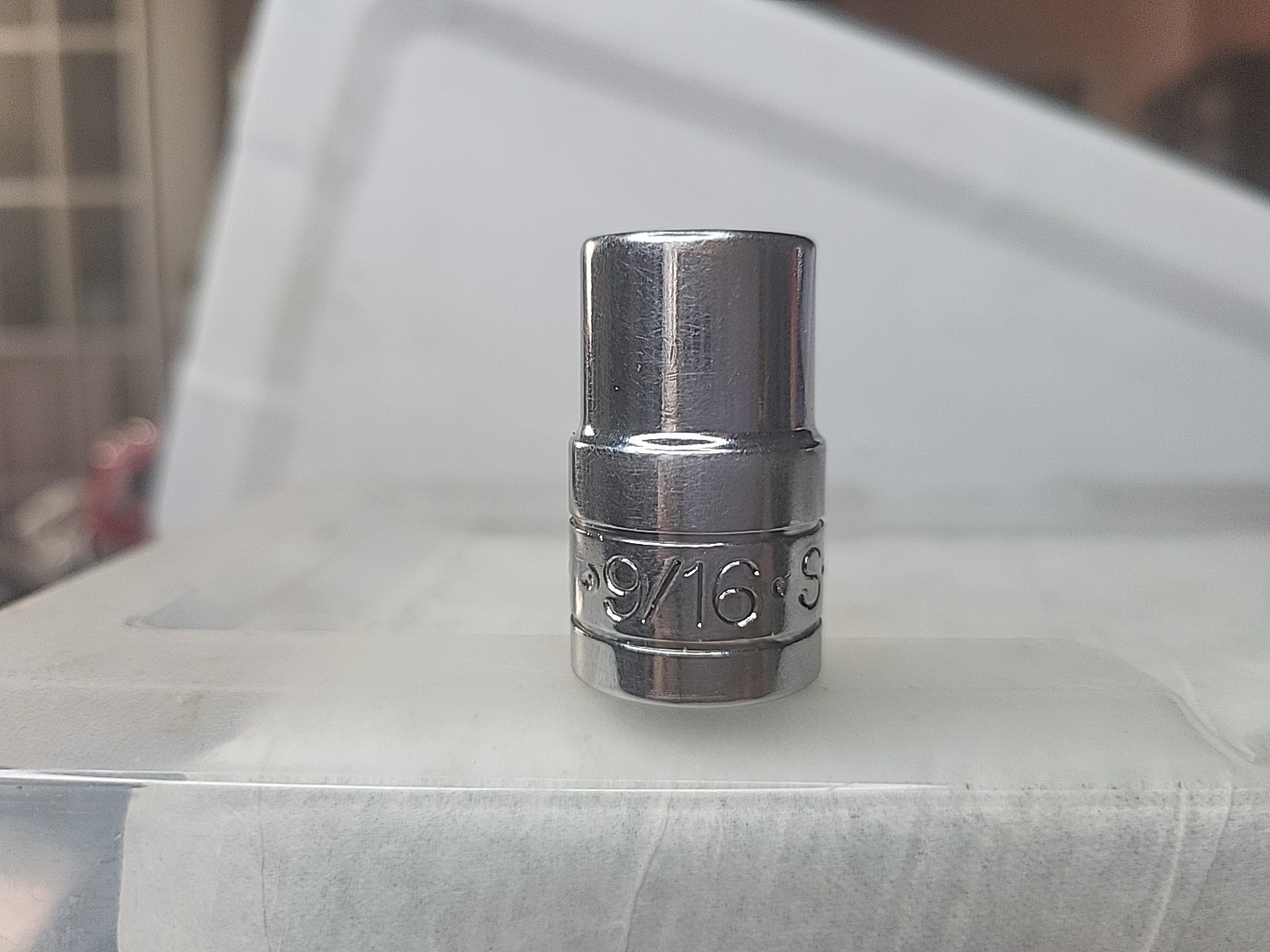 SK 40118 9/16″ Socket, 1/2″ Drive 6 Point Shallow Polished Chrome Socket USA