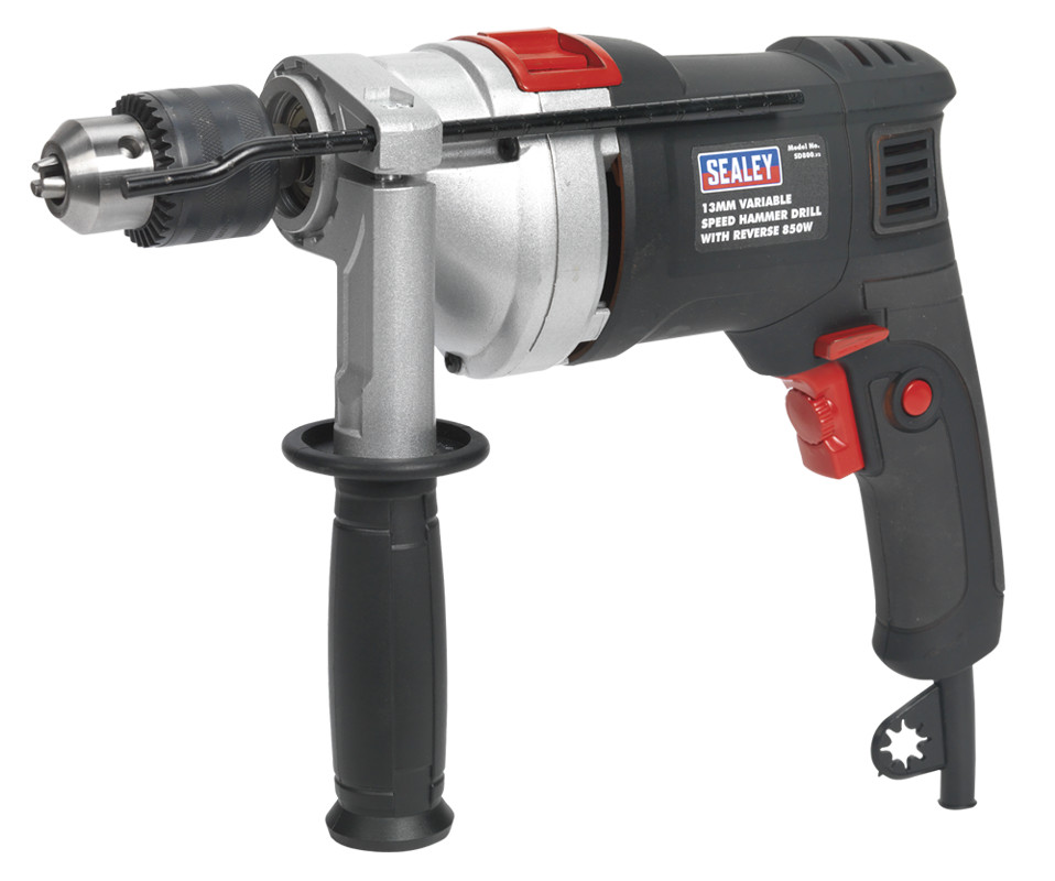 Sealey SD800 Hammer Drill 13mm Variable Speed with Reverse 850W/230V