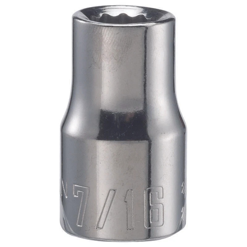 Craftsman 7/16 in X 1/2 in drive SAE 12 Point Standard Shallow SocketCMMT47501